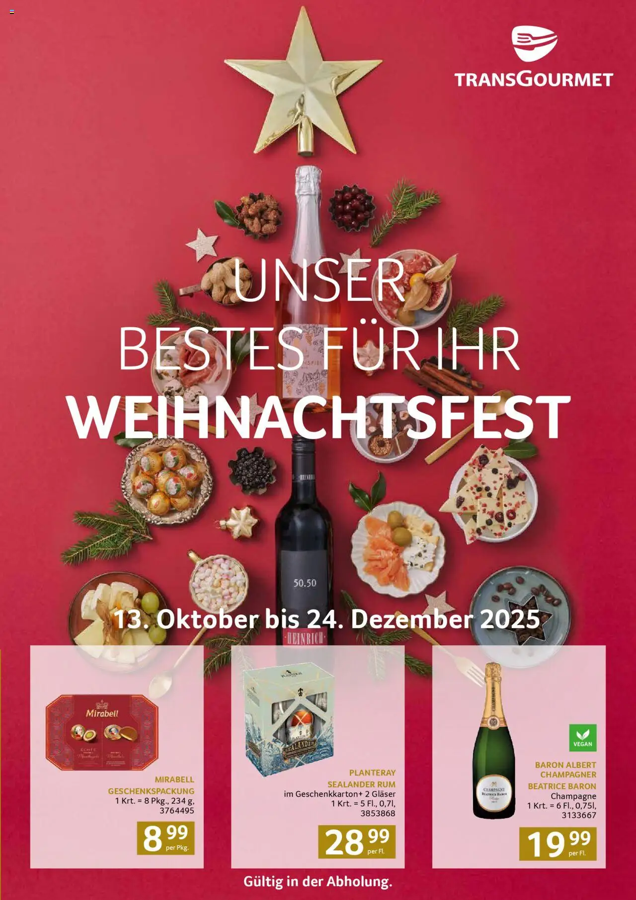 Transgourmet Weihnachtskatalog 2025 gültig ab 13.10.2025 | Seite: 1