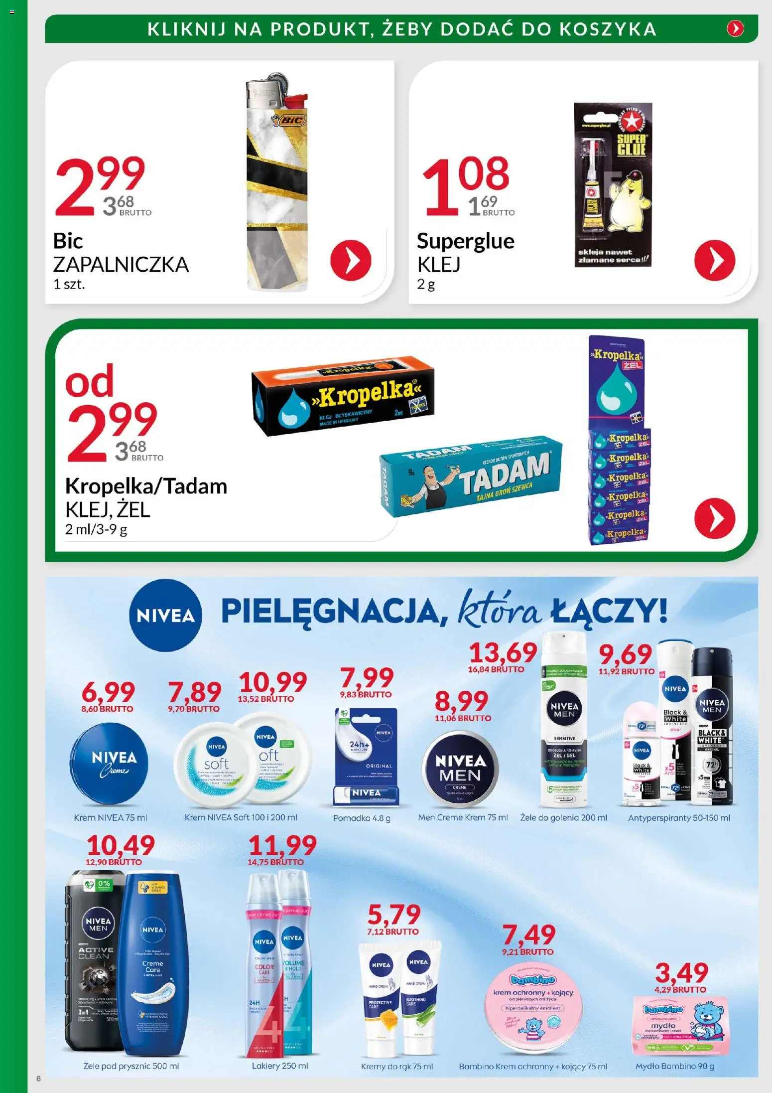 Eurocash Gazetka - Katalog Artykułów Chemicznych od 01.12.2025 | Strona: 8 | Produkty: Prysznic, Pomadka, Lakiery, Mydło