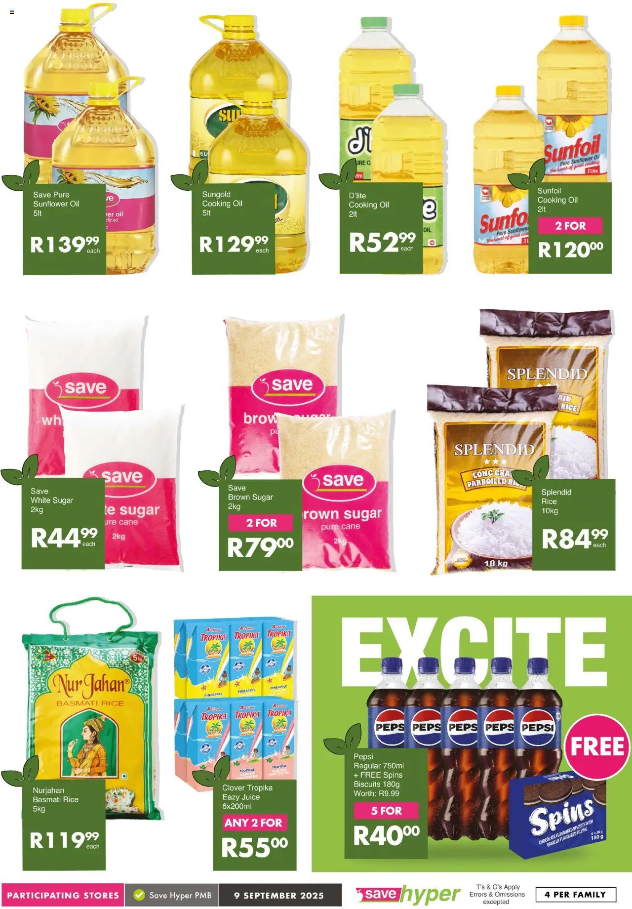 New Save catalogue – valid from 09.09.2025 | Page: 11 | Products: Oil, Juice, Rice, Pineapple