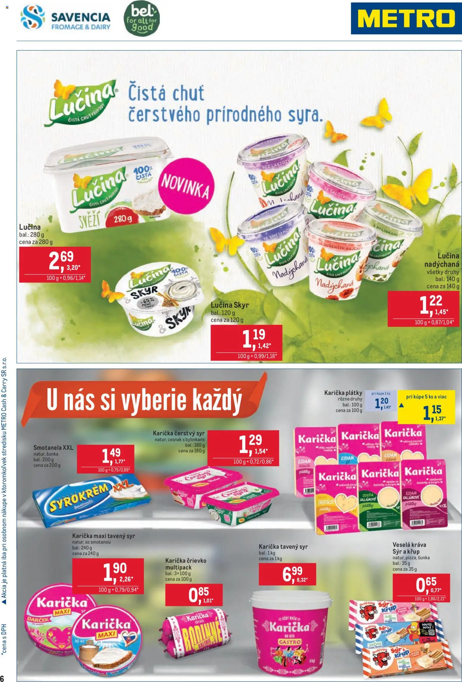 Nové Metro akcie – leták je platný od 25.03.2026 | Strana: 6 | Produkty: Pizza, Eidam, Skyr, Cesnak