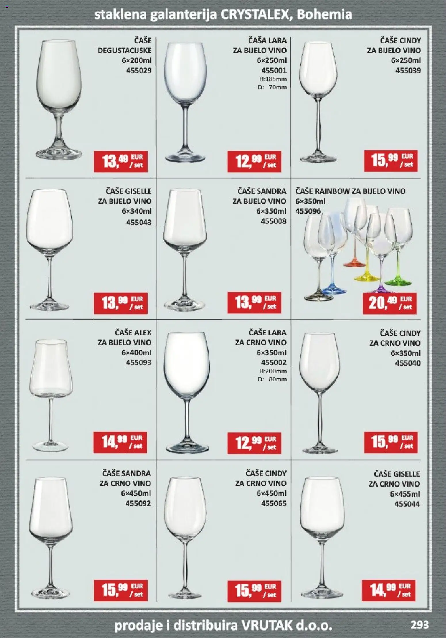 Vrutak katalog | vrijedi od 01.11.2025 | Stranica: 293 | Proizvodi: Bijelo vino, Vino, Crno vino, Čaše