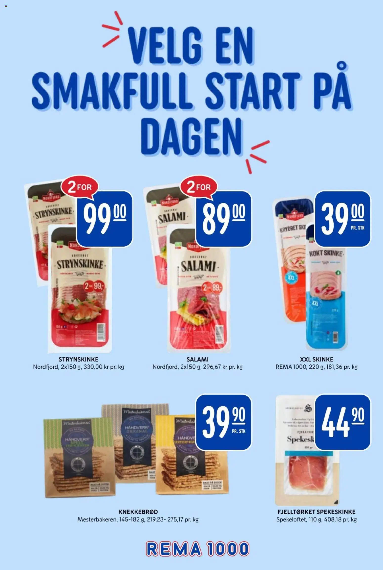 {H1} | Side: 18 | Produkter: Skinke, Knekkebrød, Urter, Галстук