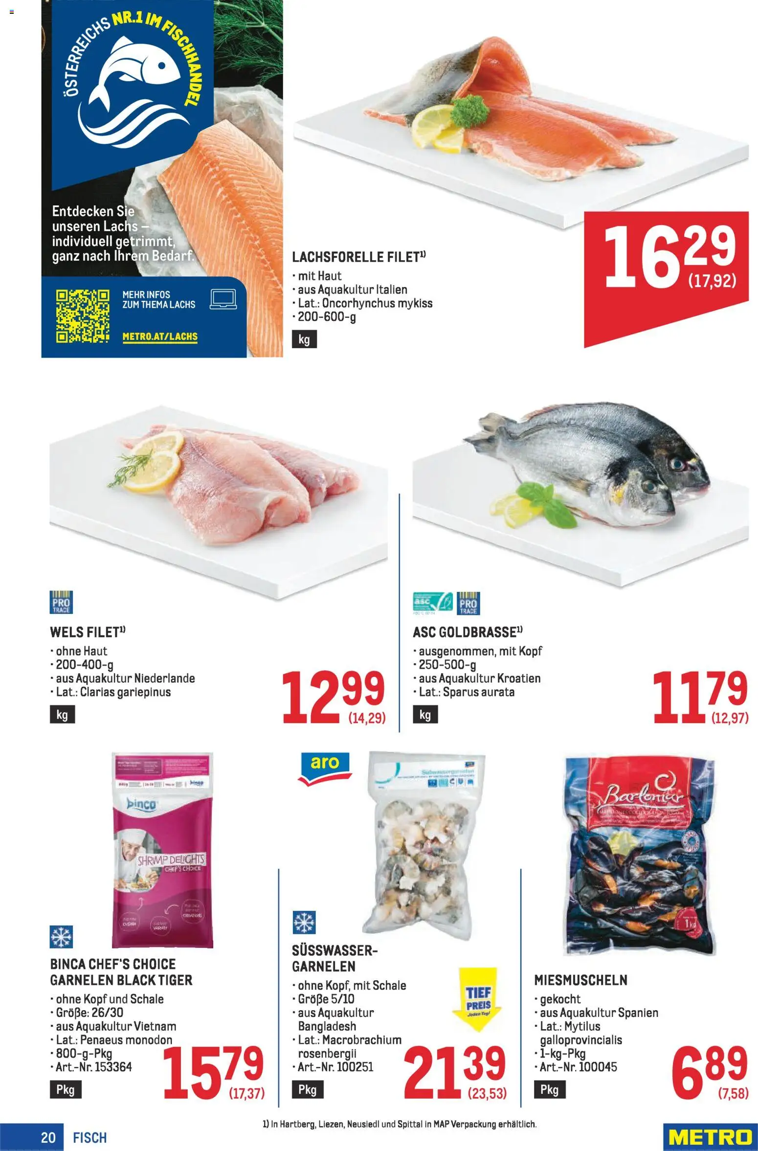 Metro Profi gültig ab 08.01.2026 | Seite: 20 | Produkte: Fisch