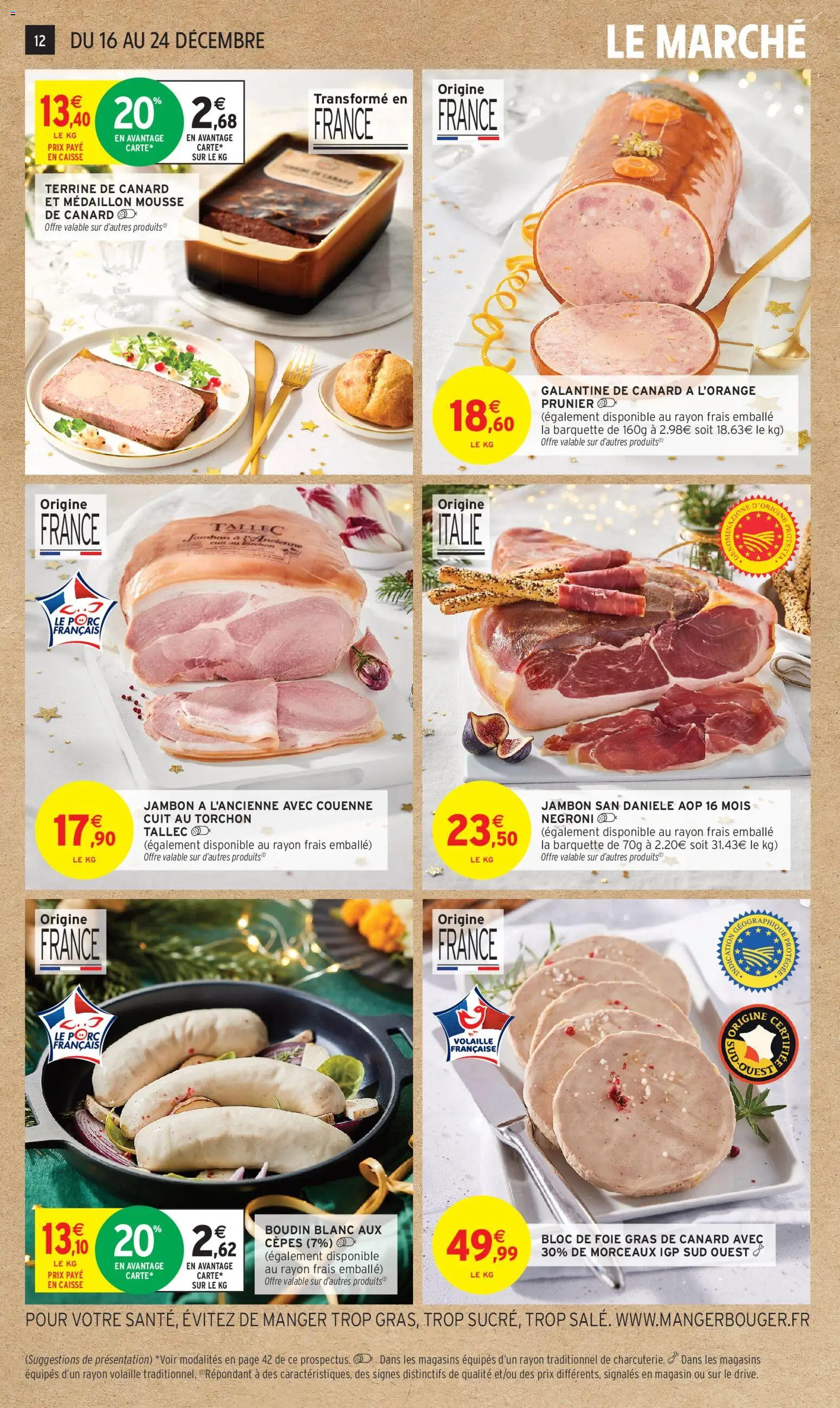 {H1} | Page: 12 | Produits: Foie Gras de Canard, Torchon, Volaille, Jambon