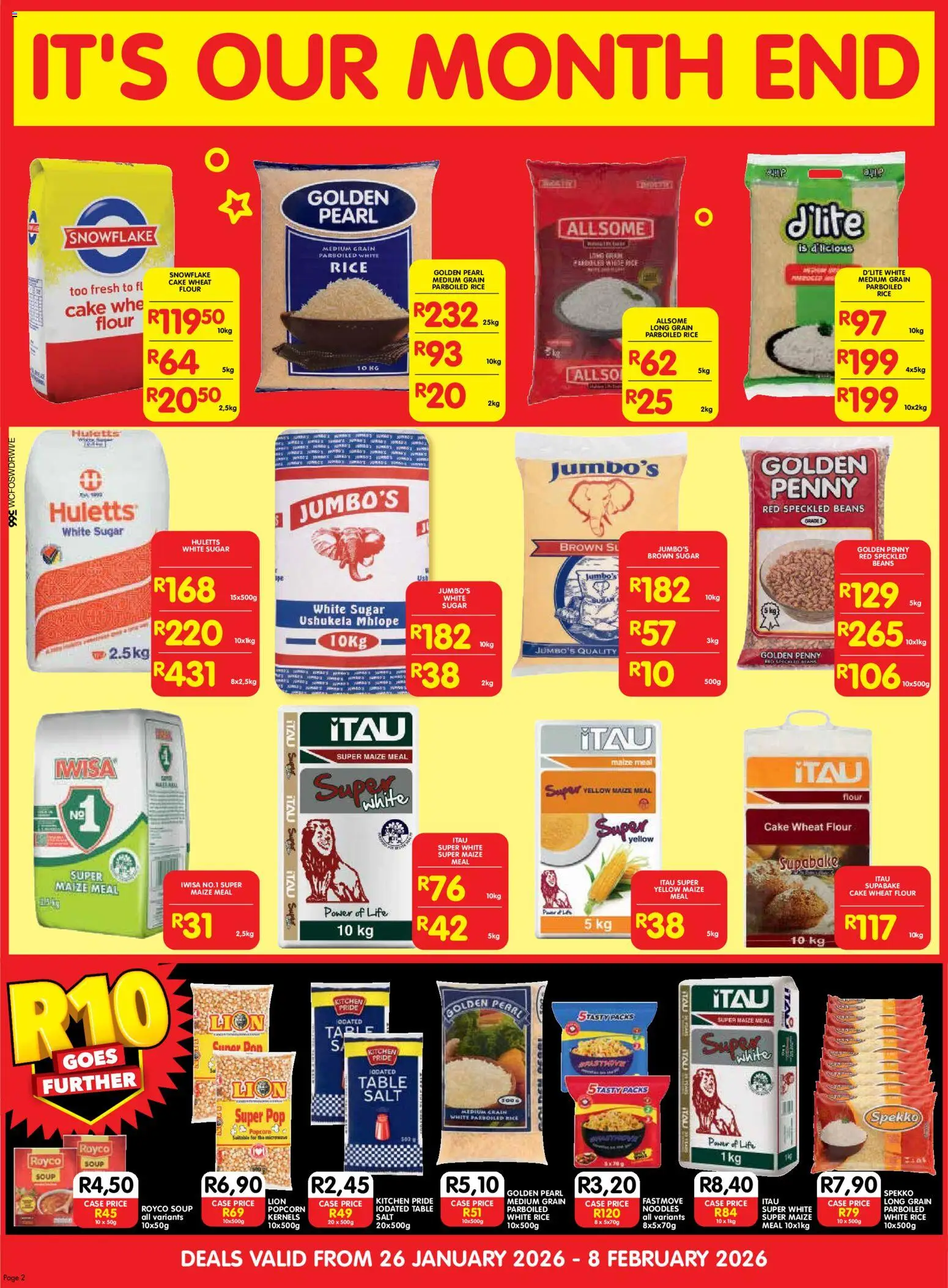 New Shoprite catalogue – valid from 26.01.2026 | Page: 2 | Products: Table, Microwave, Rice, Salt