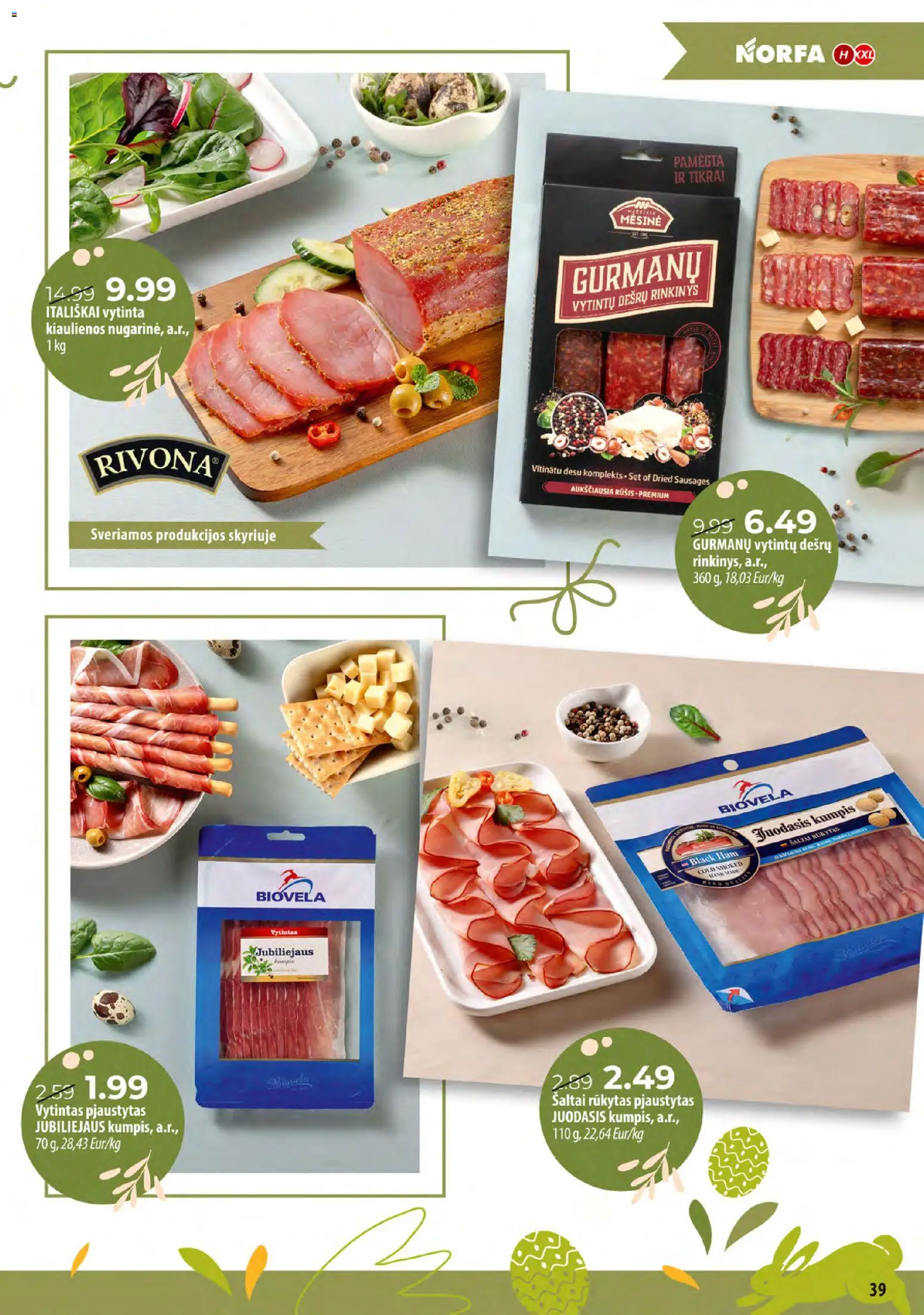 NORFA akcijos nuo 24.03.2026 | Puslapis: 39 | Prekių: Kiaulienos, Kumpis