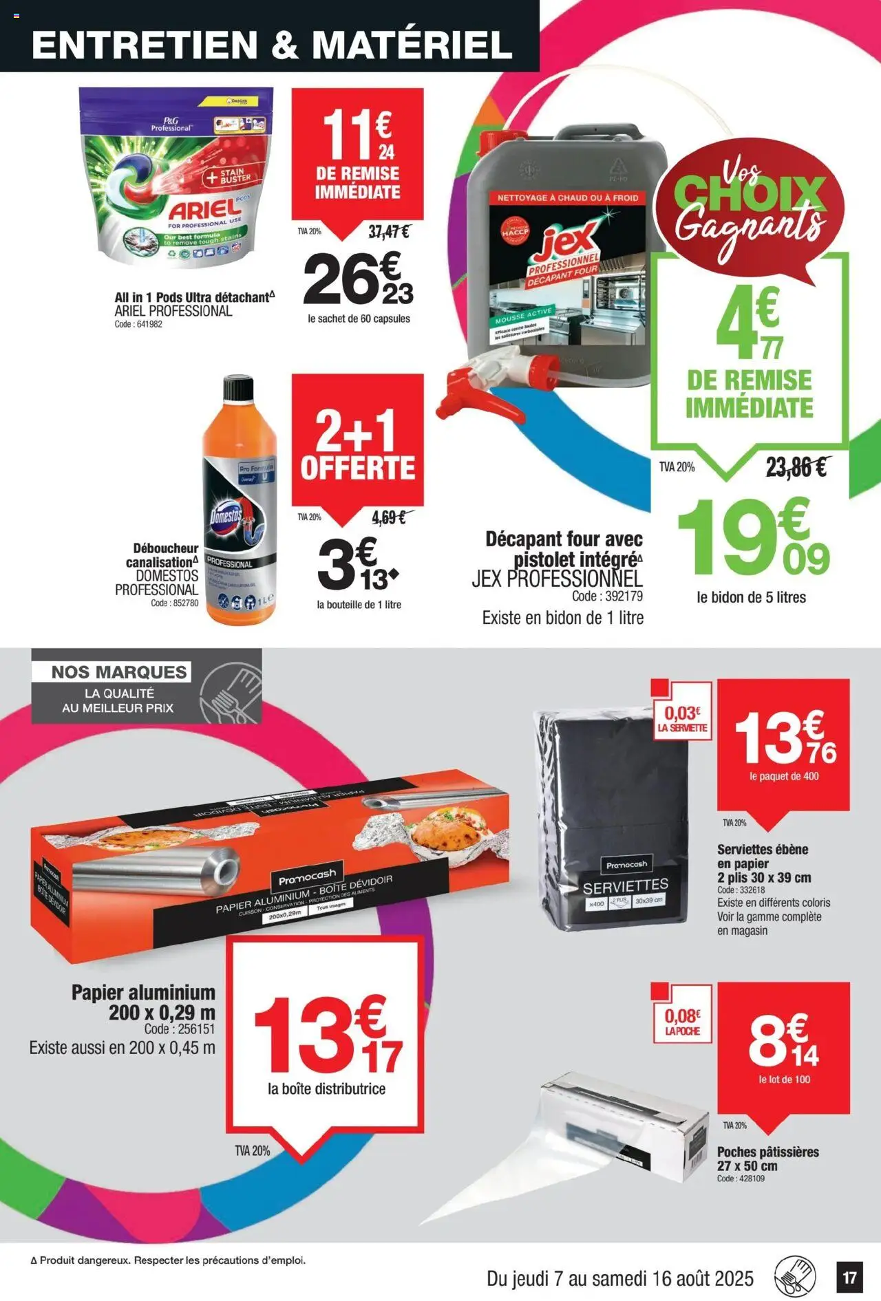  | Page: 17 | Produits: Ariel, Four, Mousse, Domestos