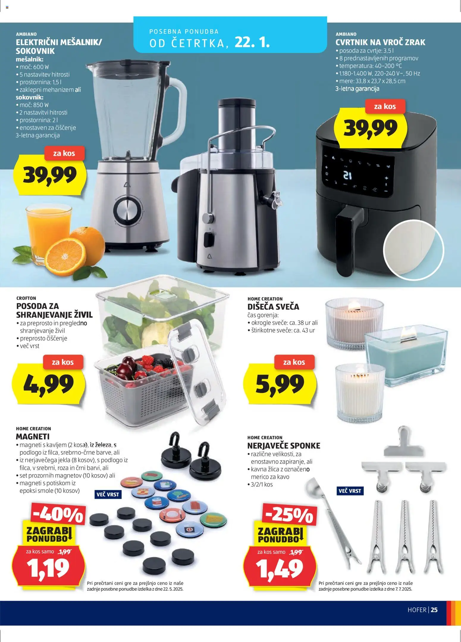 Hofer SI katalog | vrijedi od 14.01.2026 | Stranica: 25 | Proizvodi: Sokovnik
