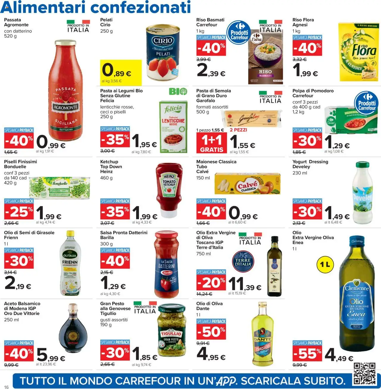 Volantino Carrefour del 21.08.2025 | Pagina: 16 | Prodotti: Salsa, Olio, Pesto, Aceto