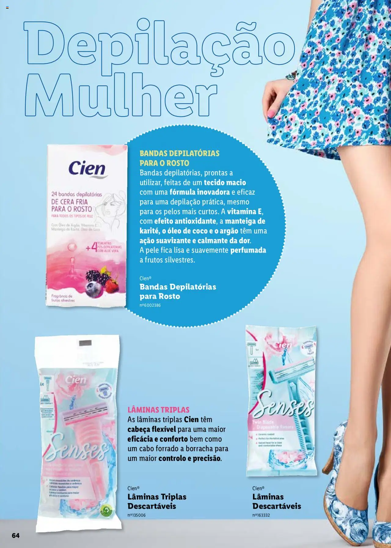 Lidl Cien - Beleza Inteligente │ válido de 26.02.2024 | Página: 64 | Produtos: Cera fria, Cera, Manteiga, Óleo
