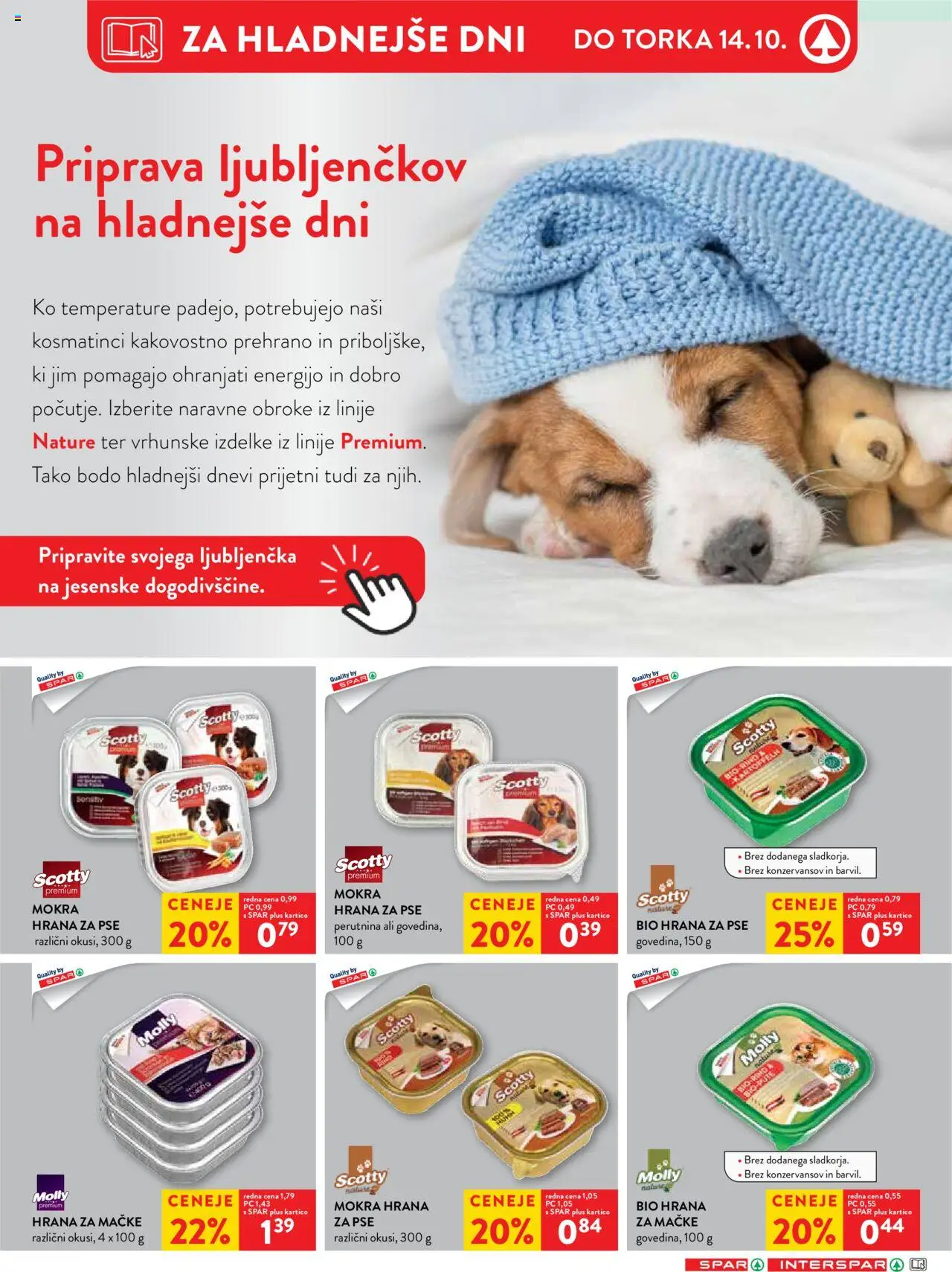 Novi Spar katalog ponudbe – veljaven od 08.10.2025 | Stran: 27 | Izdelki: Hrana za mačke, Hrana za pse, Bio hrana