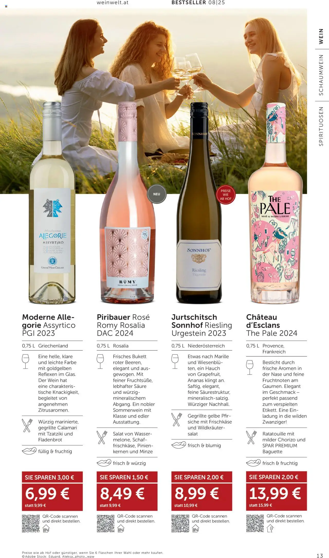 Interspar Wein Welt gültig ab 24.07.2025 | Seite: 13 | Produkte: Salat, Wasser, Wein, Ananas