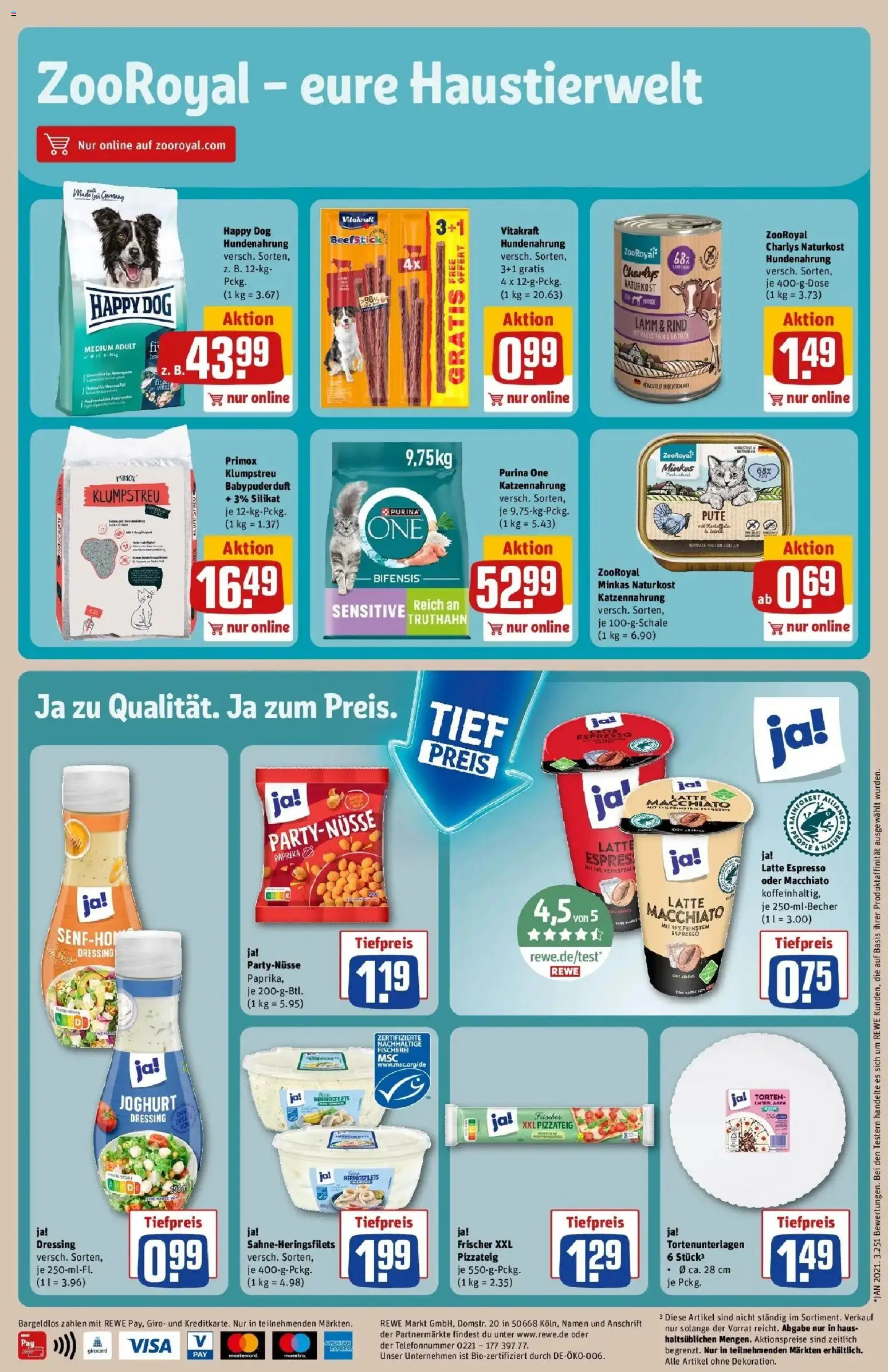 Rewe Prospekt Mönchengladbach	 – gültig ab 02.03.2026 | Seite: 30 | Produkte: Purina one, Pute, Dressing, Kartoffeln