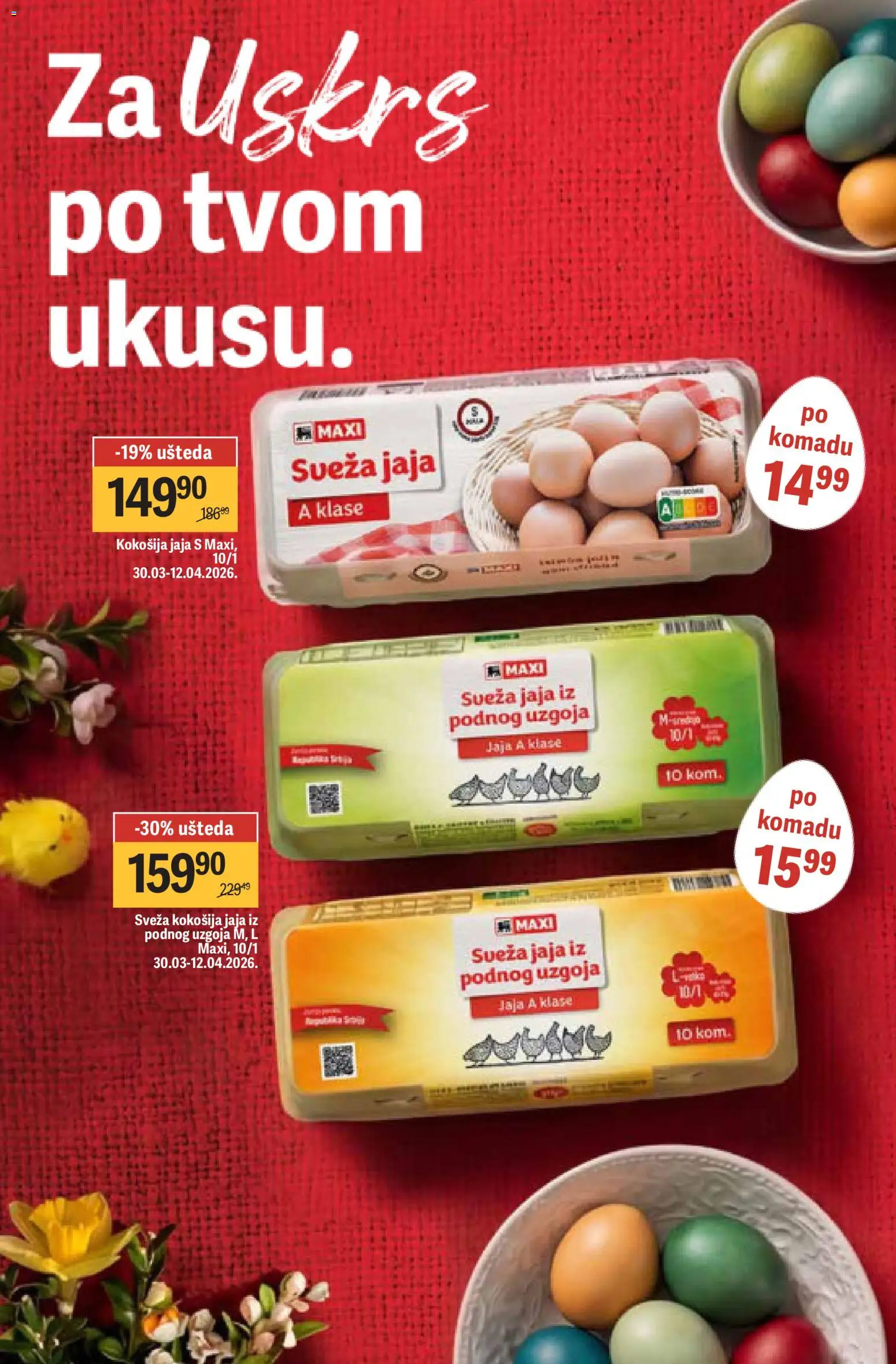 Maxi katalog - važi od 02.04.2026 | Strana: 2 | Proizvode: Jaja