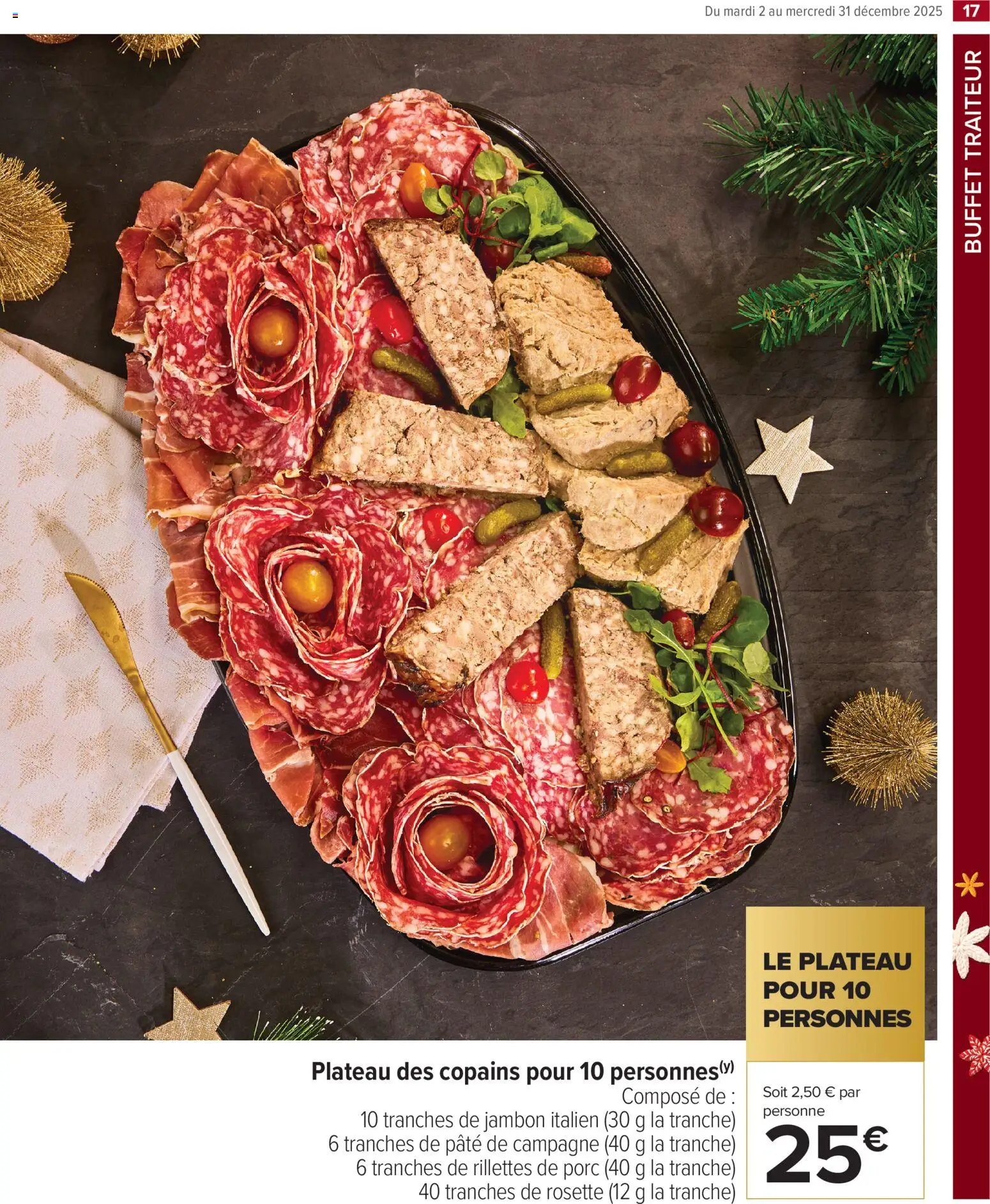 {H1} | Page: 17 | Produits: Plateau, Buffet, Jambon, Porc