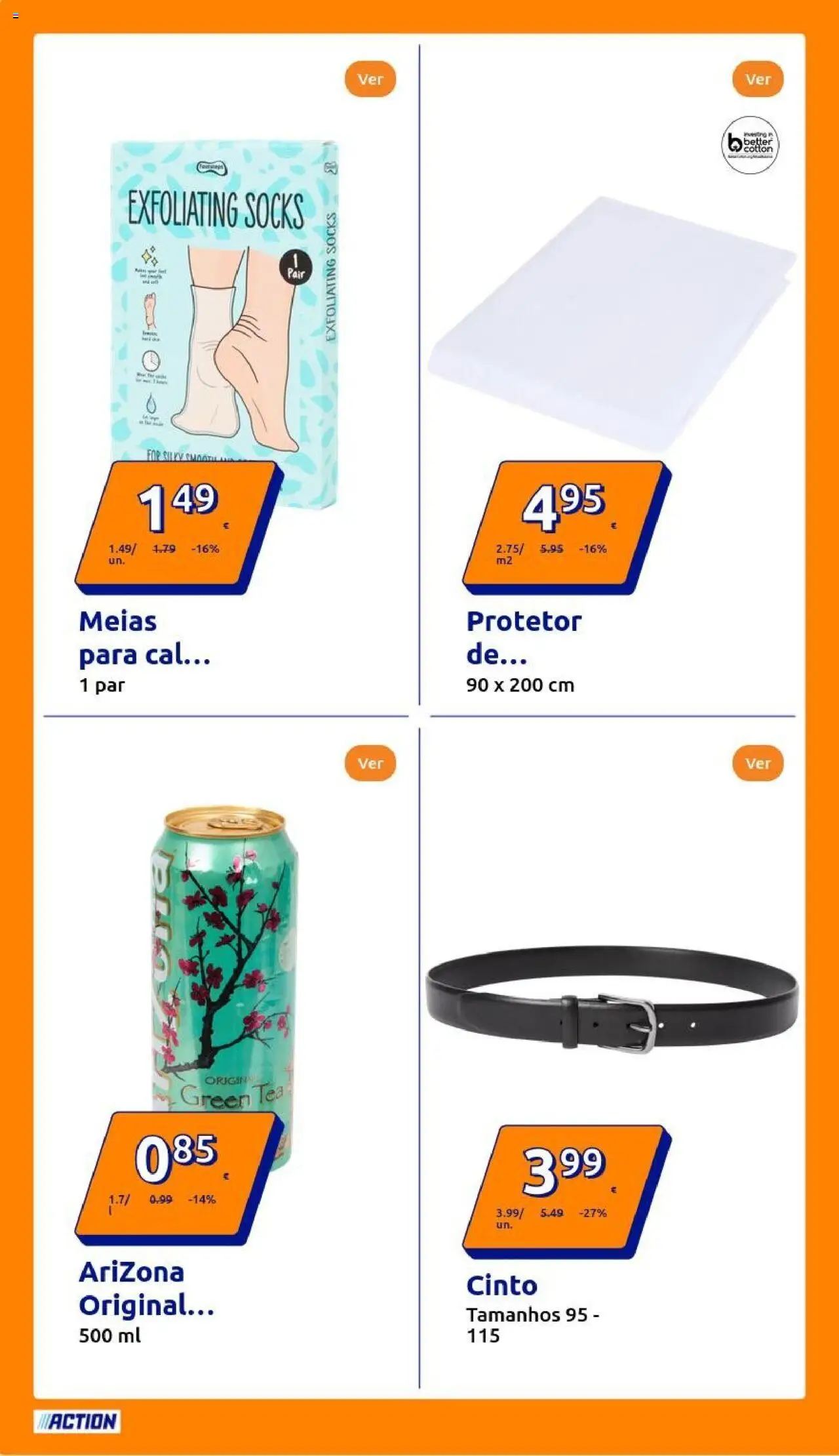 Action folheto │ válido de 20.08.2025 | Página: 22 | Produtos: Cinto, Meias