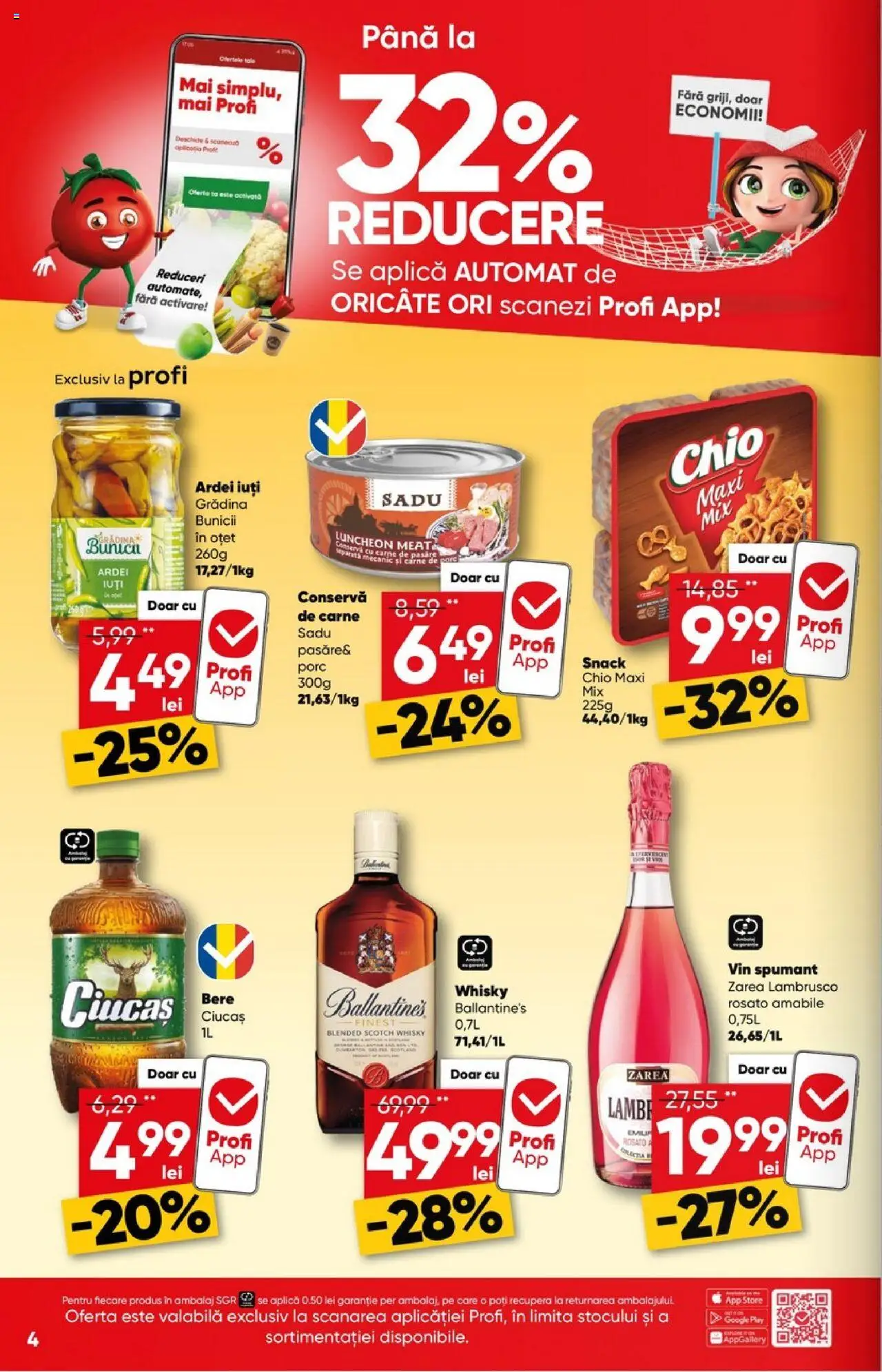 Catalog Profi City nou – valabil de la 06.08.2025 | Pagină: 4 | Produse: Oțet, Vin, Bere, Carne De Porc