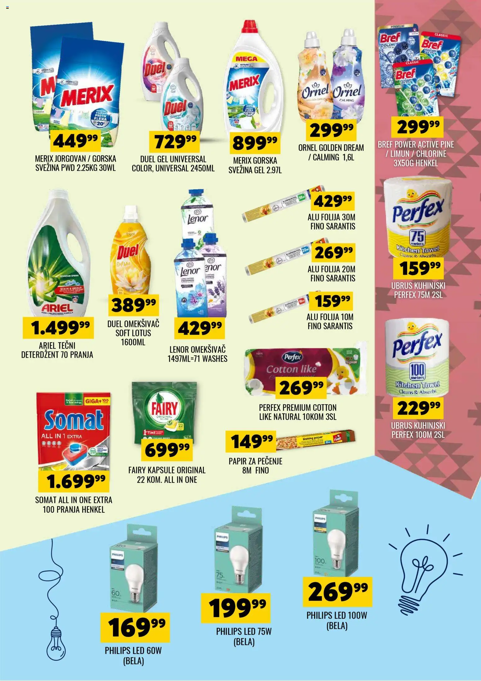 Tekijanka katalog - važi od 02.01.2026 | Strana: 15 | Proizvode: Bref, Ariel, Lenor, Papir za pečenje