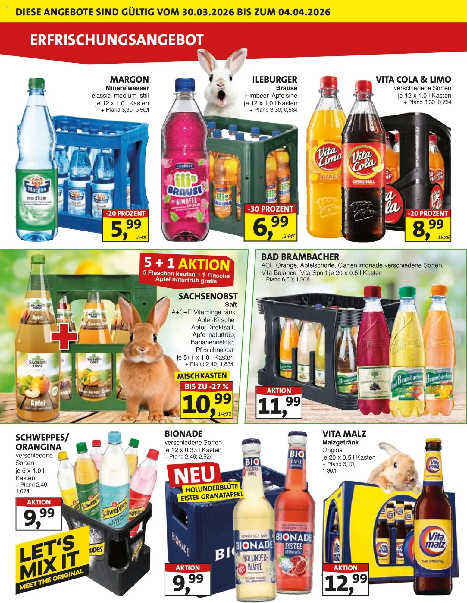 Lösch Depot Prospekt – gültig ab 30.03.2026 | Seite: 4 | Produkte: Äpfel, Mineralwasser, Vita cola, Saft