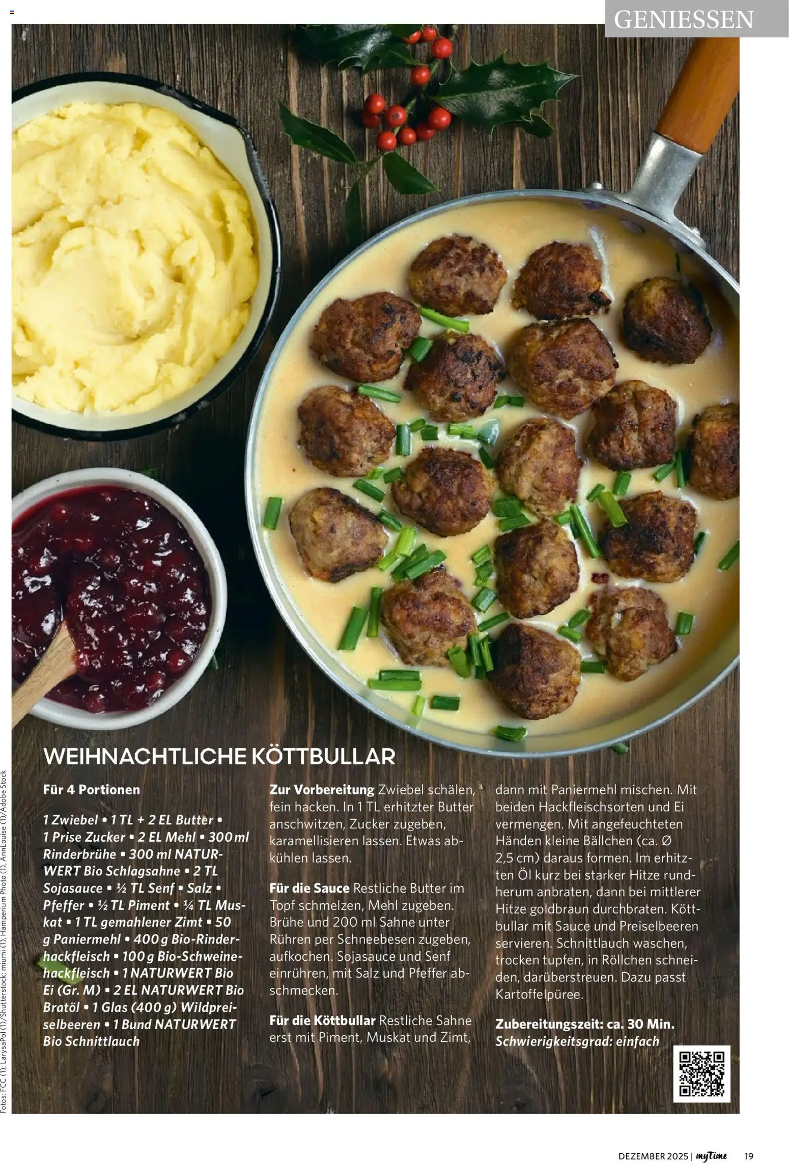 Combi  myTime Dezember 2025 – gültig ab 01.12.2025 | Seite: 19 | Produkte: Butter, Zucker, Sahne, Hackfleisch
