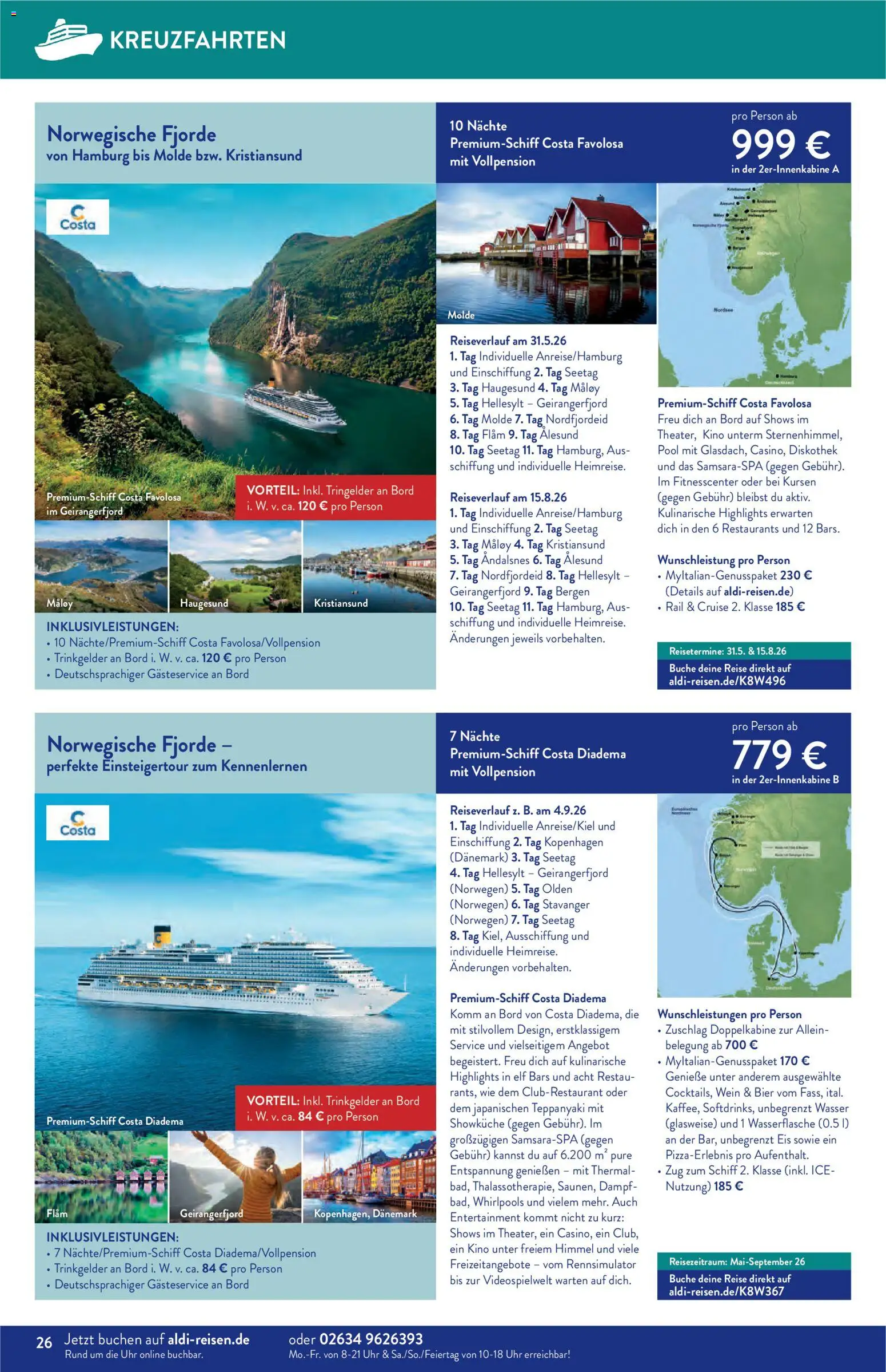 Aldi Reisen  Reisemagazin – gültig ab 01.01.2026 | Seite: 26