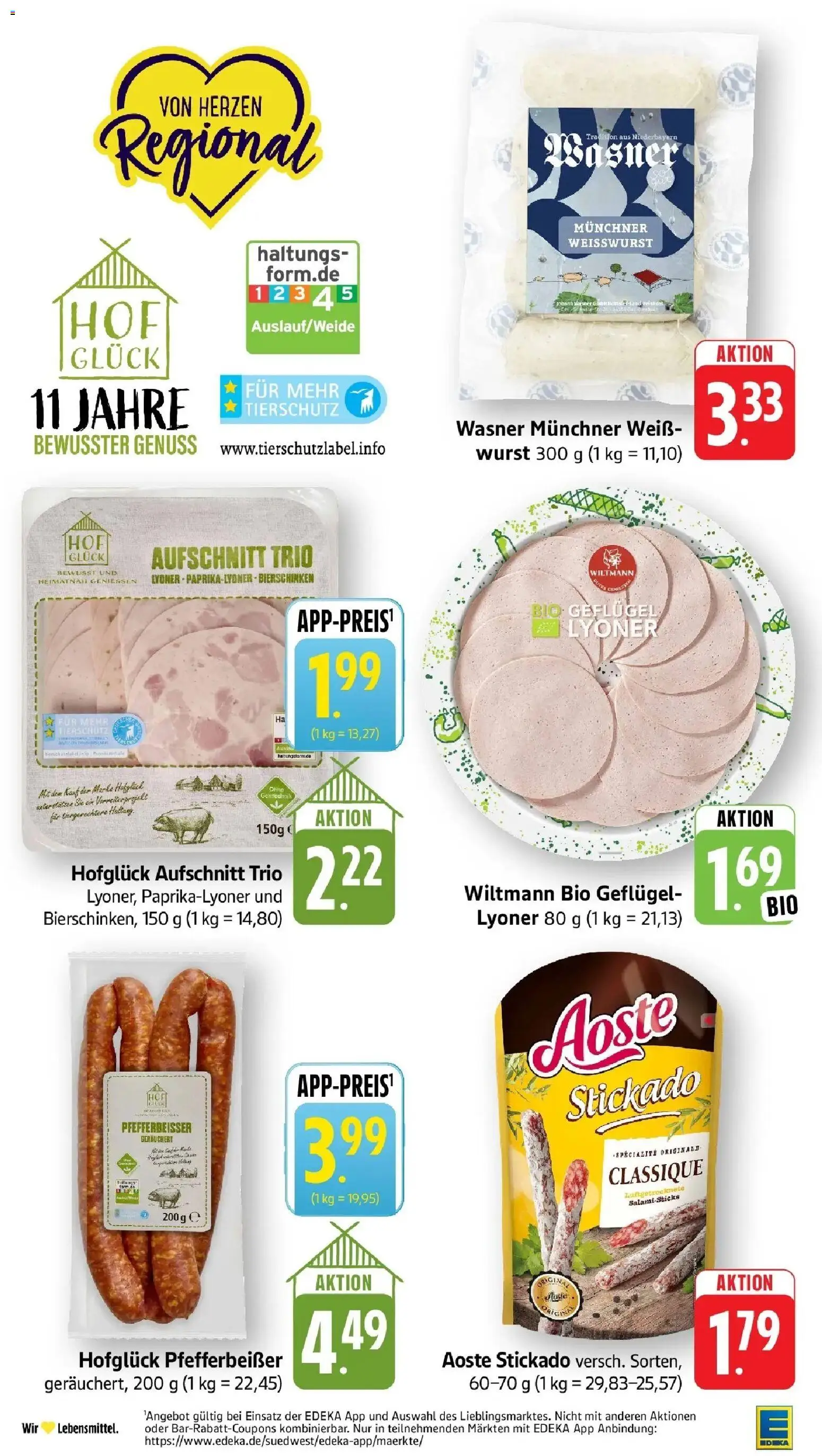 Edeka prospekt Pfalzgrafenweiler	 – gültig ab 15.03.2026 | Seite: 18 | Produkte: Weißwurst, Wurst, Salami
