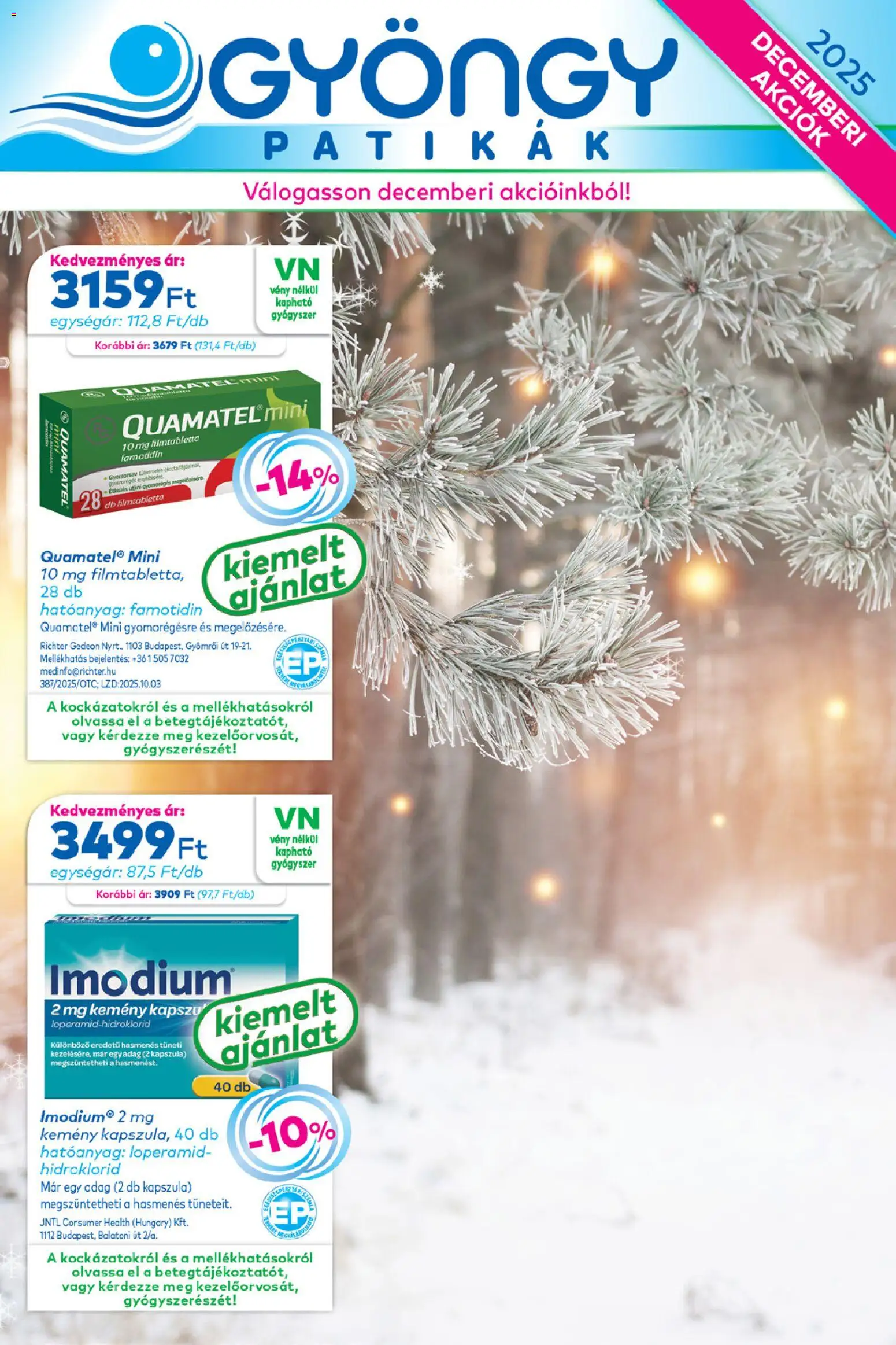 Gyöngy Patikák akciós ujság - amely érvényes a következő dátumtól: 01.12.2025 | Oldal: 1