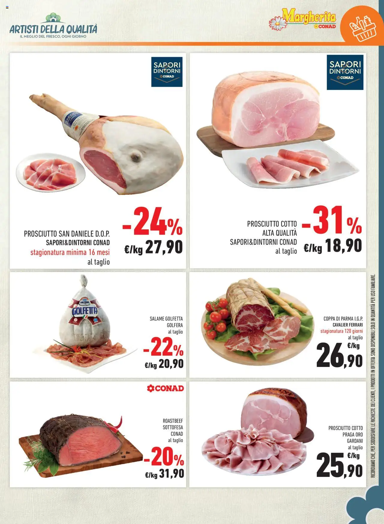 Volantino Conad del 08.10.2025 | Pagina: 23 | Prodotti: Prosciutto Cotto, Salame, Prosciutto