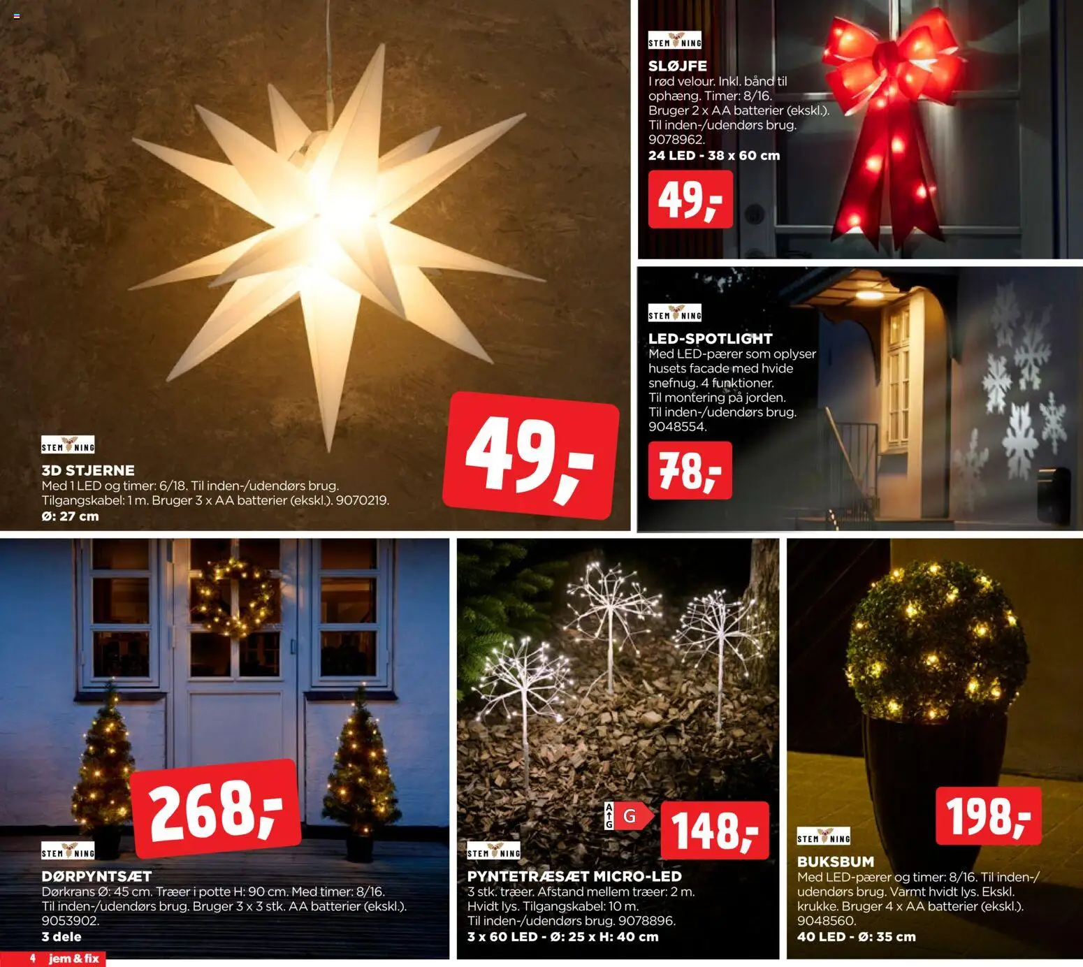 Jem & fix tilbudsavis – gyldig fra 08.11.2025 | Side: 4 | Produkter: Batterier, Søm