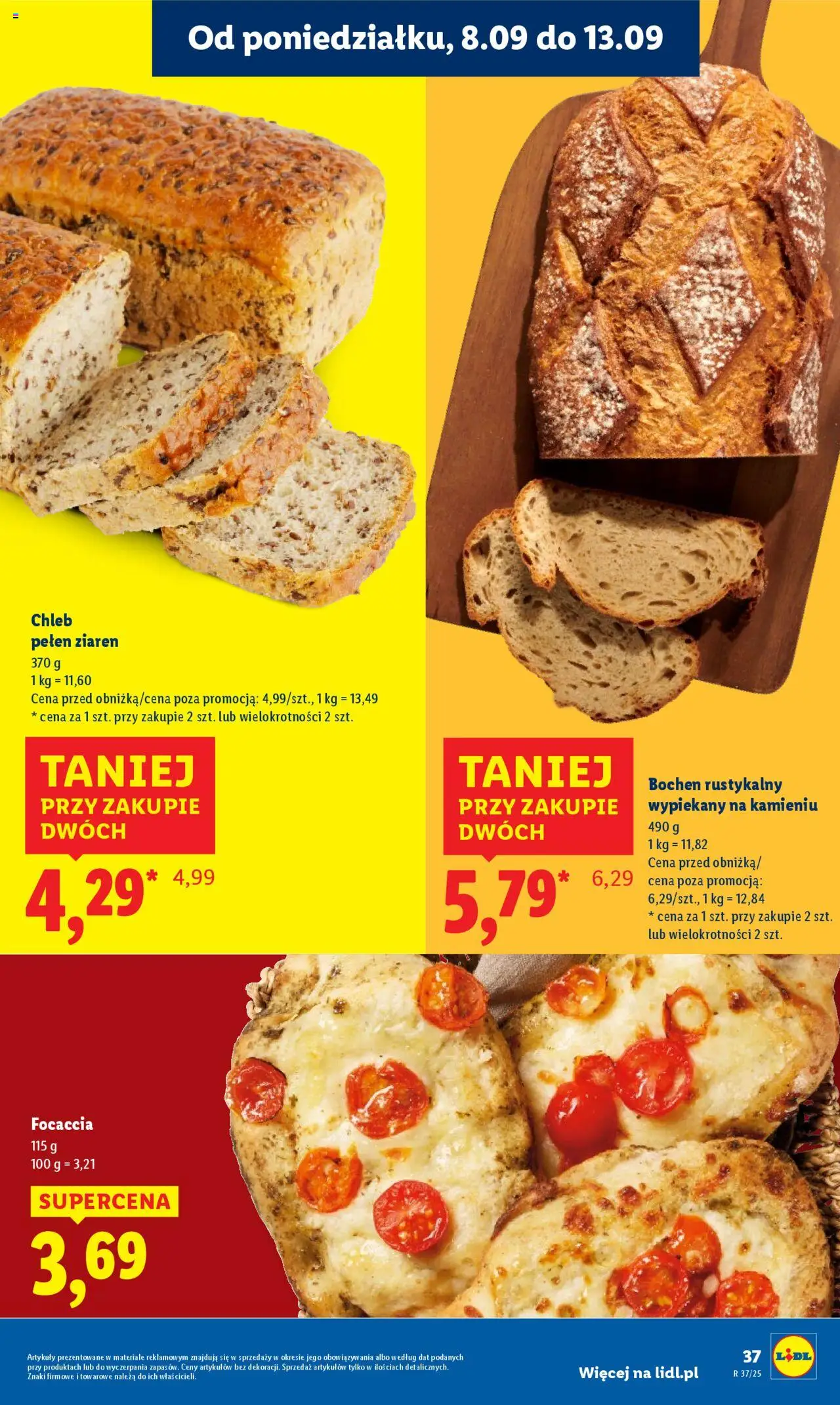 Lidl Gazetka od 08.09.2025 | Strona: 39 | Produkty: Chleb