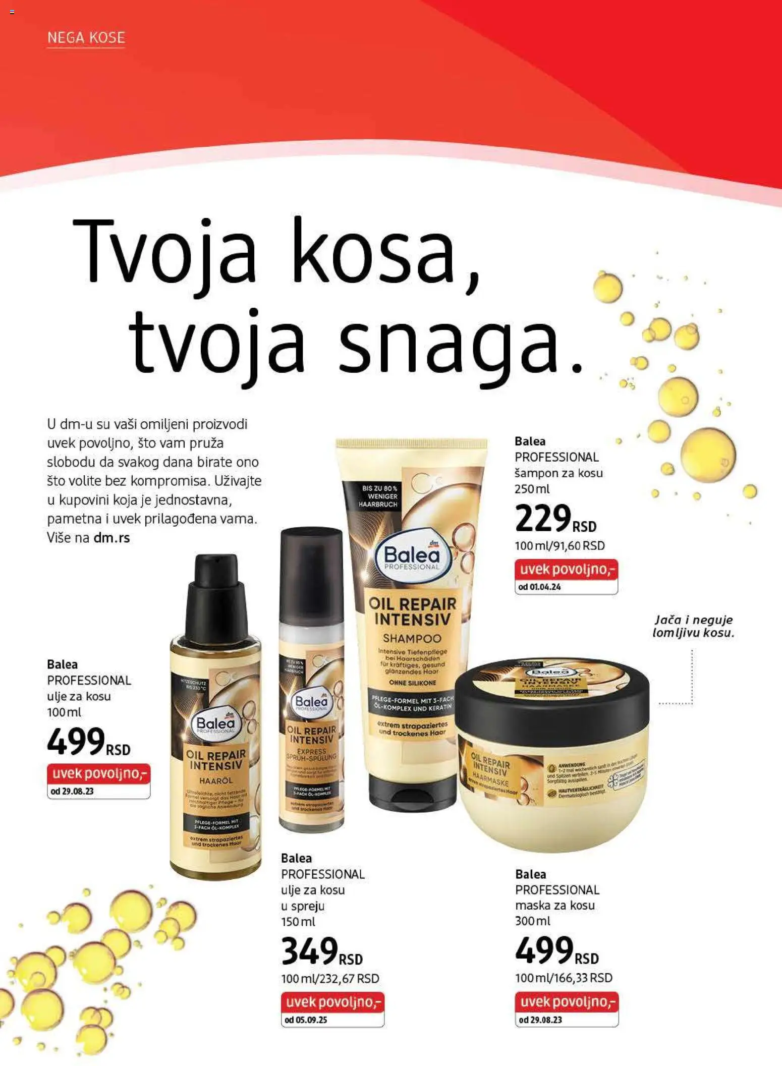 DM Drogerie katalog - važi od 01.01.2026 | Strana: 14 | Proizvode: Šampon, Maska za kosu, Ulje za kosu, Maska