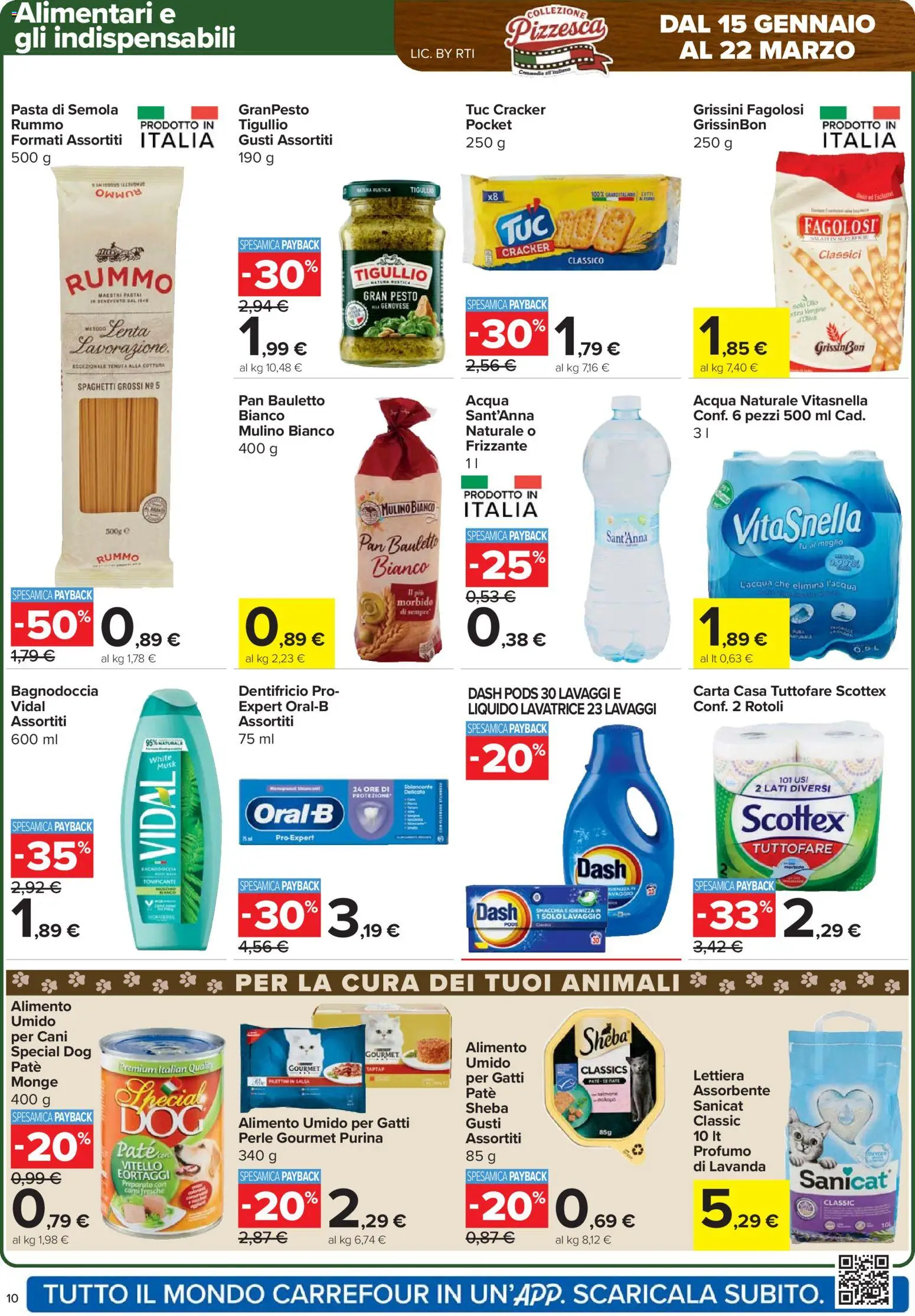 Volantino Carrefour del 26.02.2026 | Pagina: 10 | Prodotti: Pasta, Pesto, Vitello, Grissini