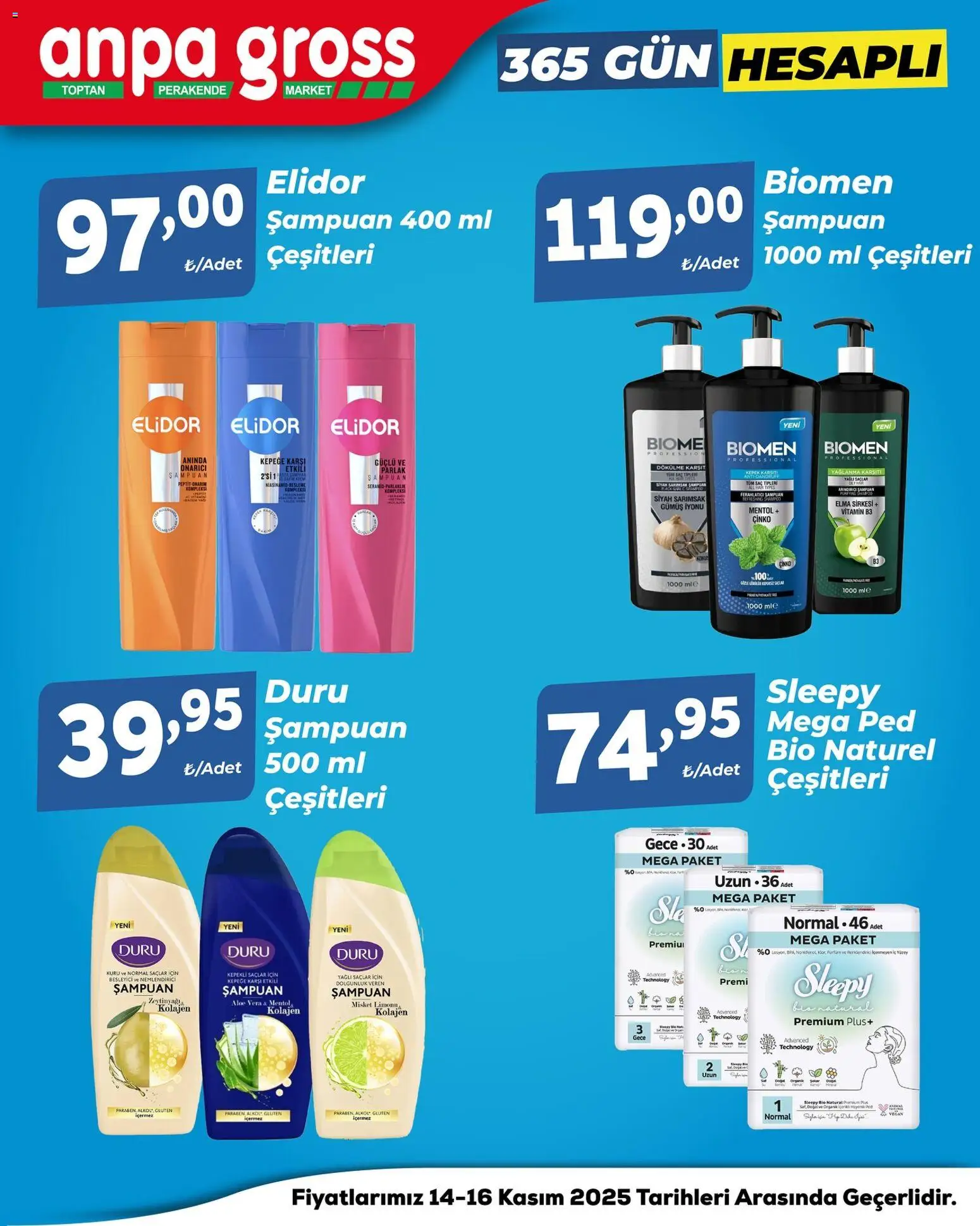 Anpa Gross Temizlikte, bakımda, ferahlıkta - 14.11.2025 tarihinden itibaren geçerlidir | Sayfa: 5 | Ürünler: Şampuan, Elma sirkesi, Elma, Misket Limonu