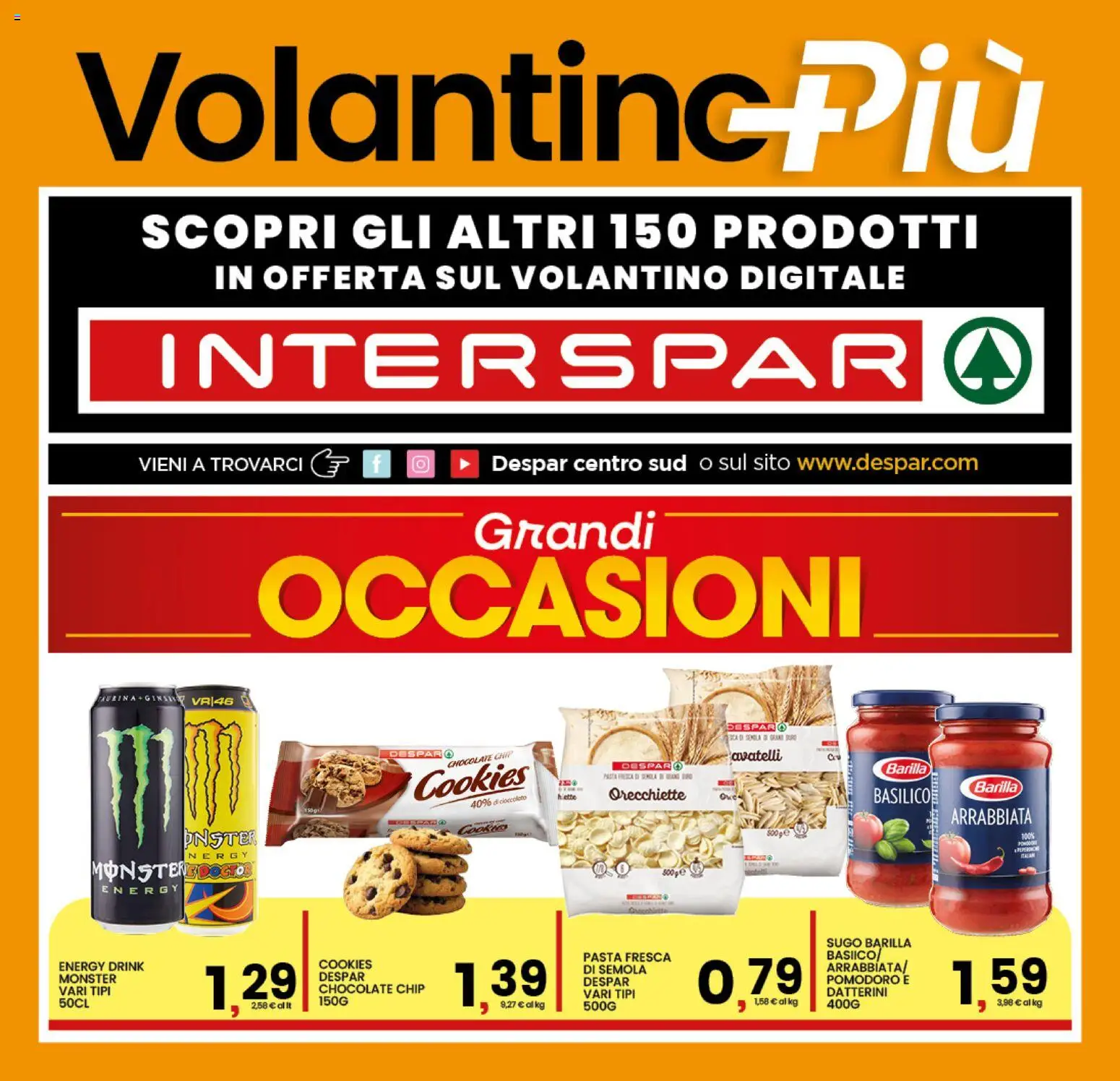 Volantino Interspar del 20.01.2026 | Pagina: 17 | Prodotti: Cioccolato, Pasta, Basilico, Orecchiette