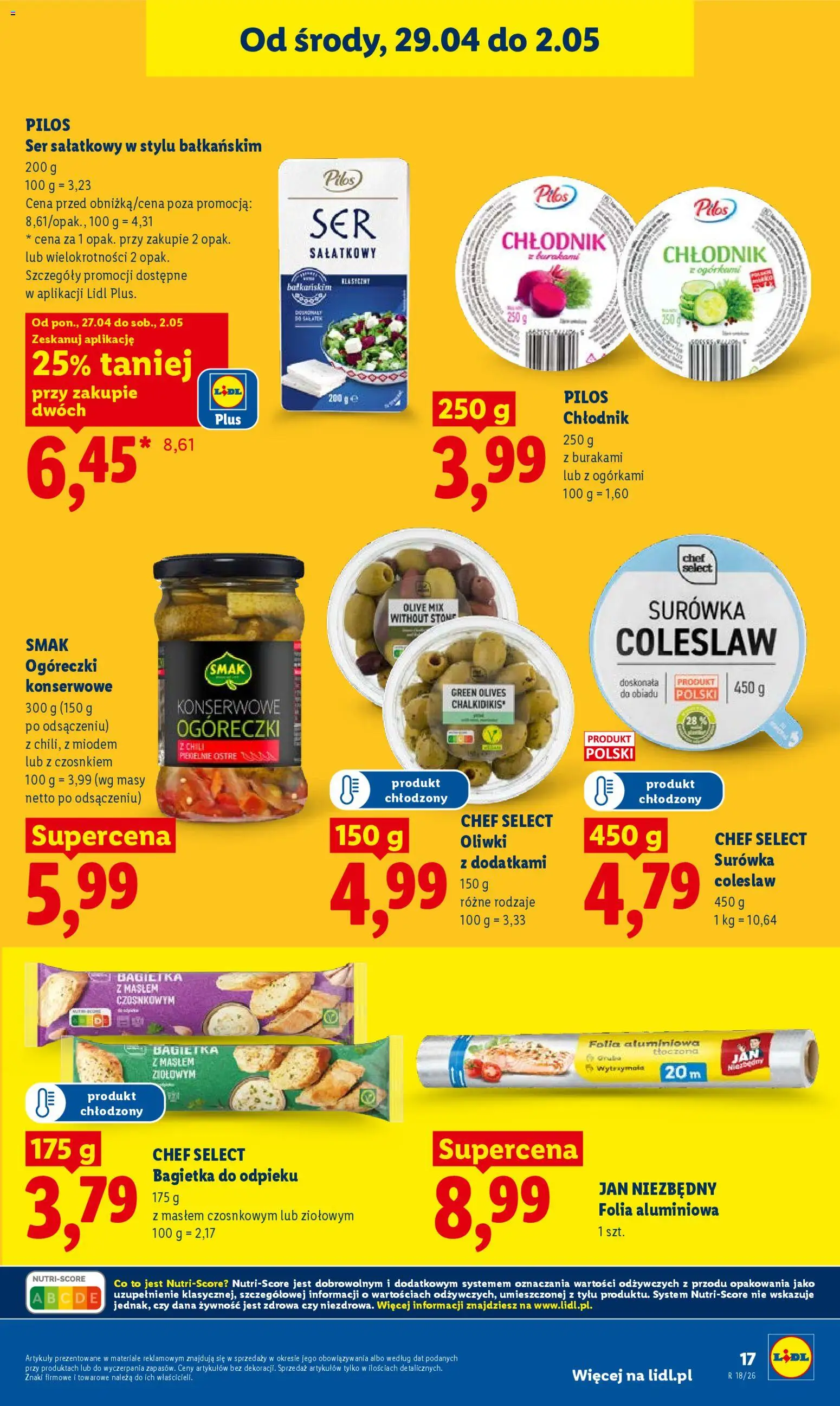 Lidl Polsko leták od 29.04.2026 | Strana: 17 | Produkty: Coleslaw