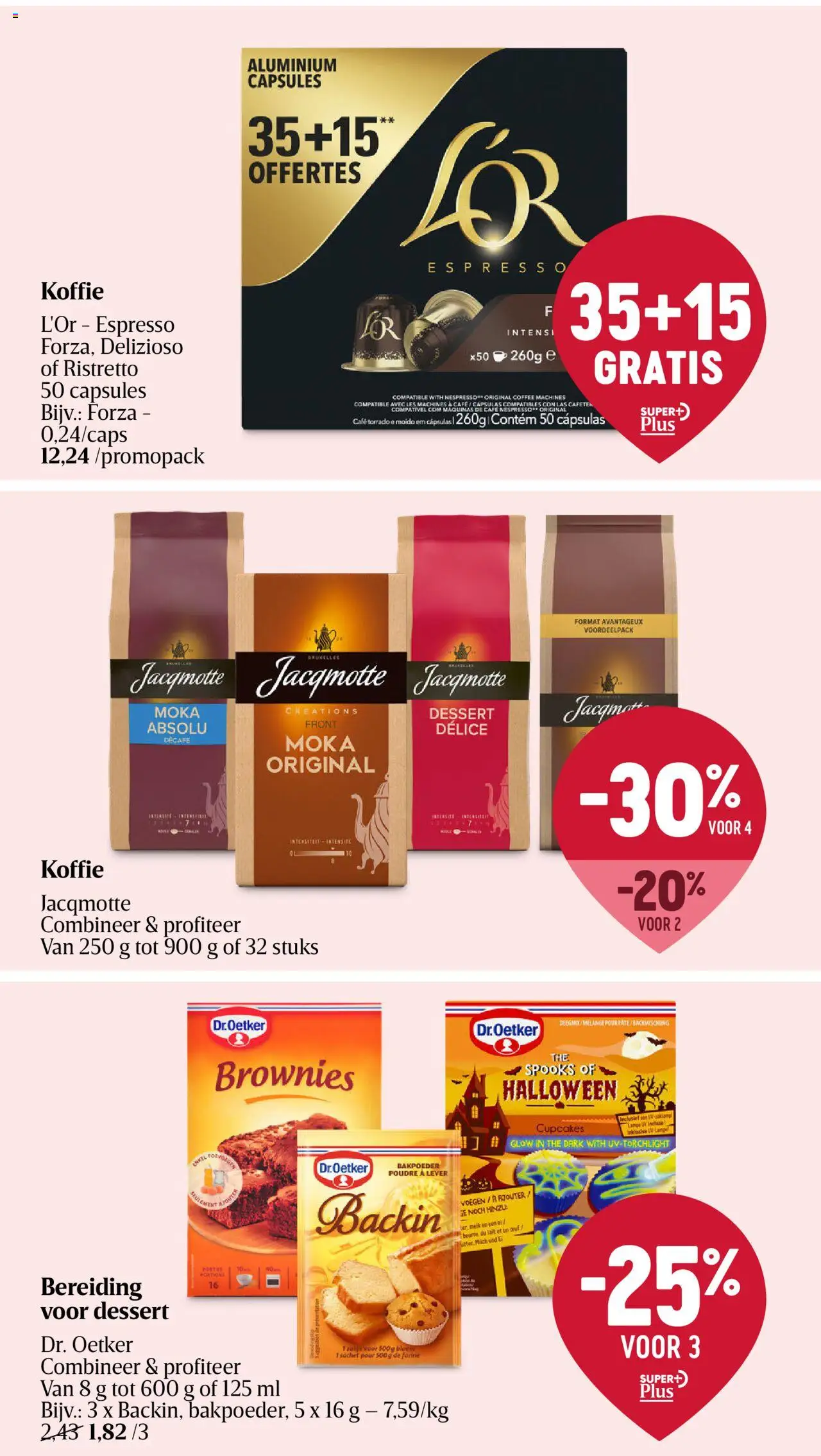 {H1} | Pagina: 29 | Producten: Rooibos tea, Brownies, Melk, Koffie