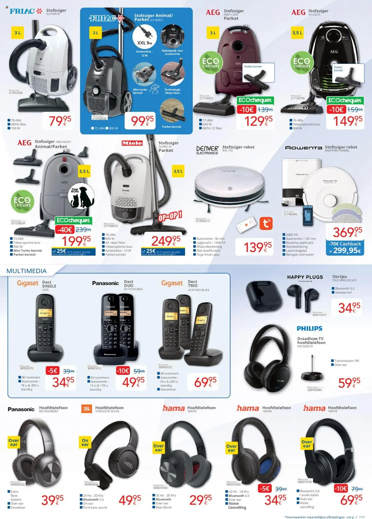 {H1} | Pagina: 17 | Producten: Kabel, Robot, Boost, Hoofdtelefoon
