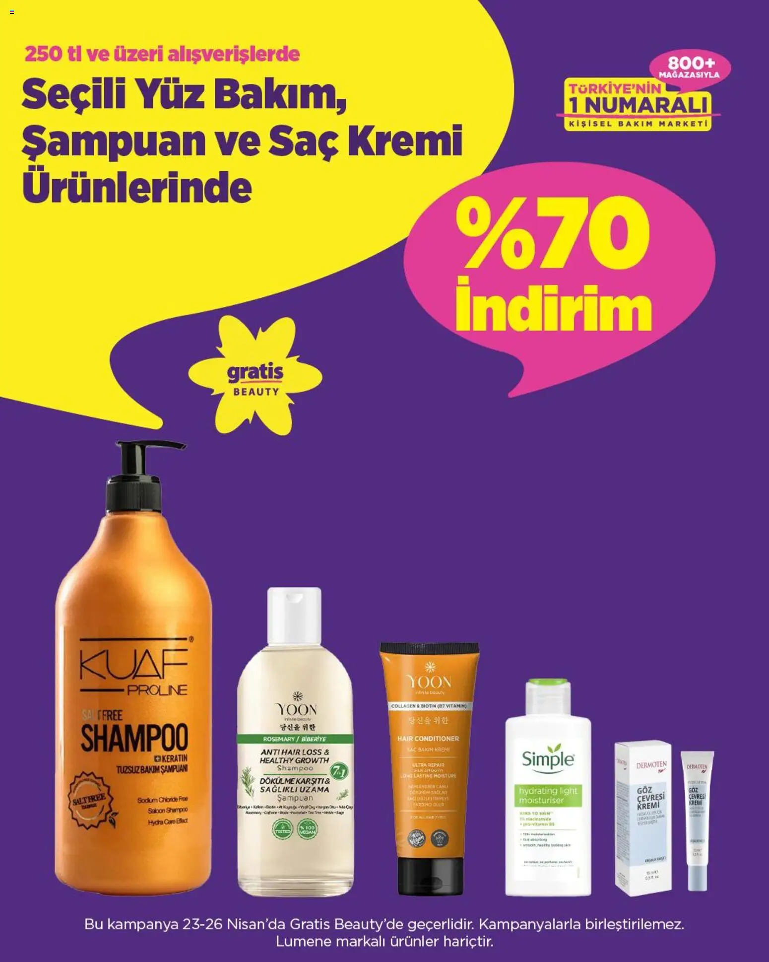 Gratis İndirim - 23.04.2026 tarihinden itibaren geçerlidir | Sayfa: 2 | Ürünler: Şampuan, Saç Kremi