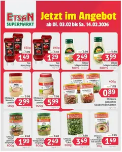ETSAN Flugblatt ab 03.02.2026 gültig | Seite: 7 | Produkte: Ketchup, Gemüse, Mayonnaise