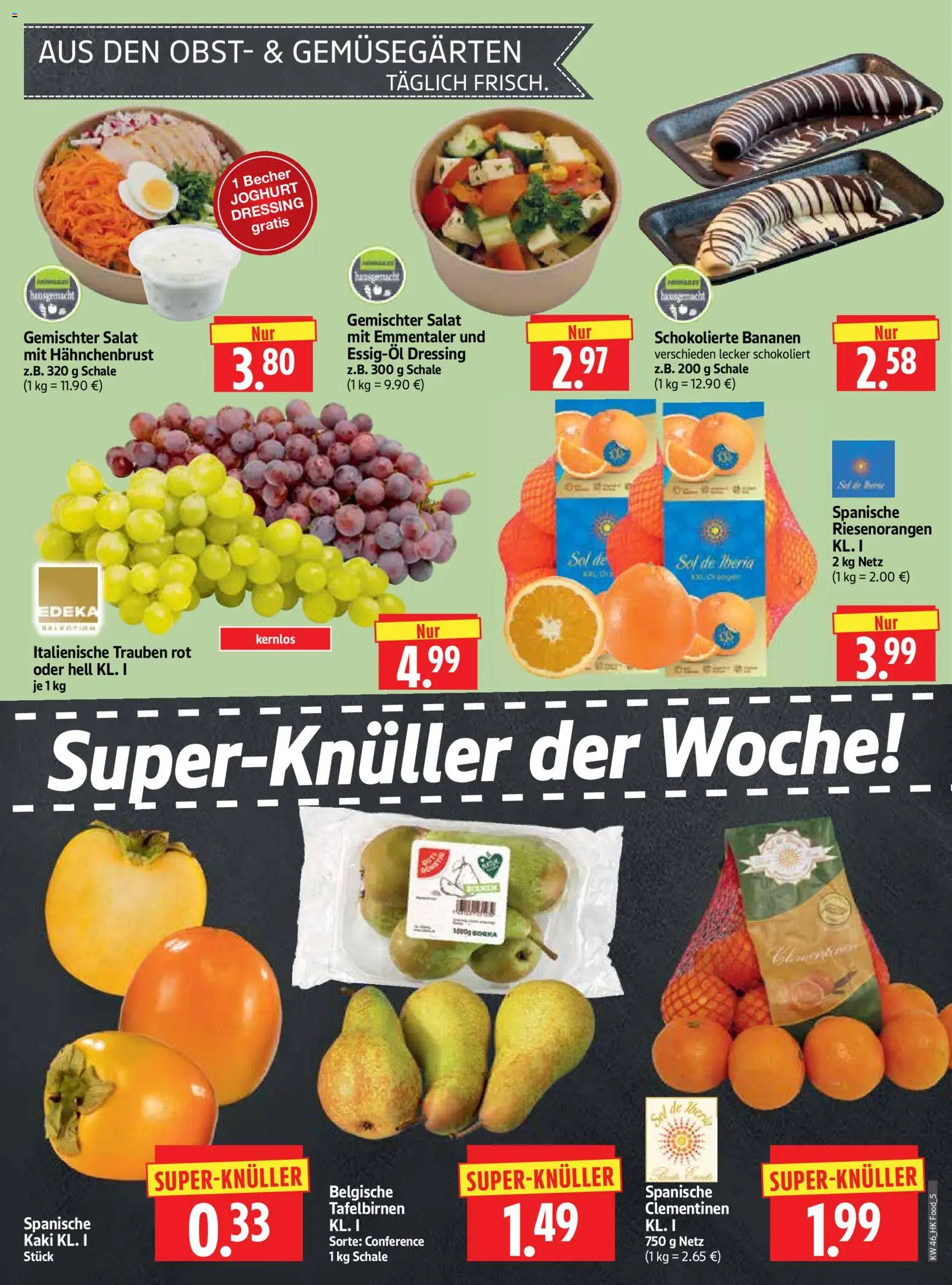 HERKULES Prospekt 	 – gültig ab 10.11.2025 | Seite: 5 | Produkte: Obst, Kaki, Salat, Hahnchenbrust