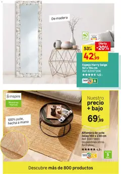 Vista previa Leroy Merlin catálogo válido desde el 24.03.2026 | Página: 72 | Productos: Espejo, Alfombra
