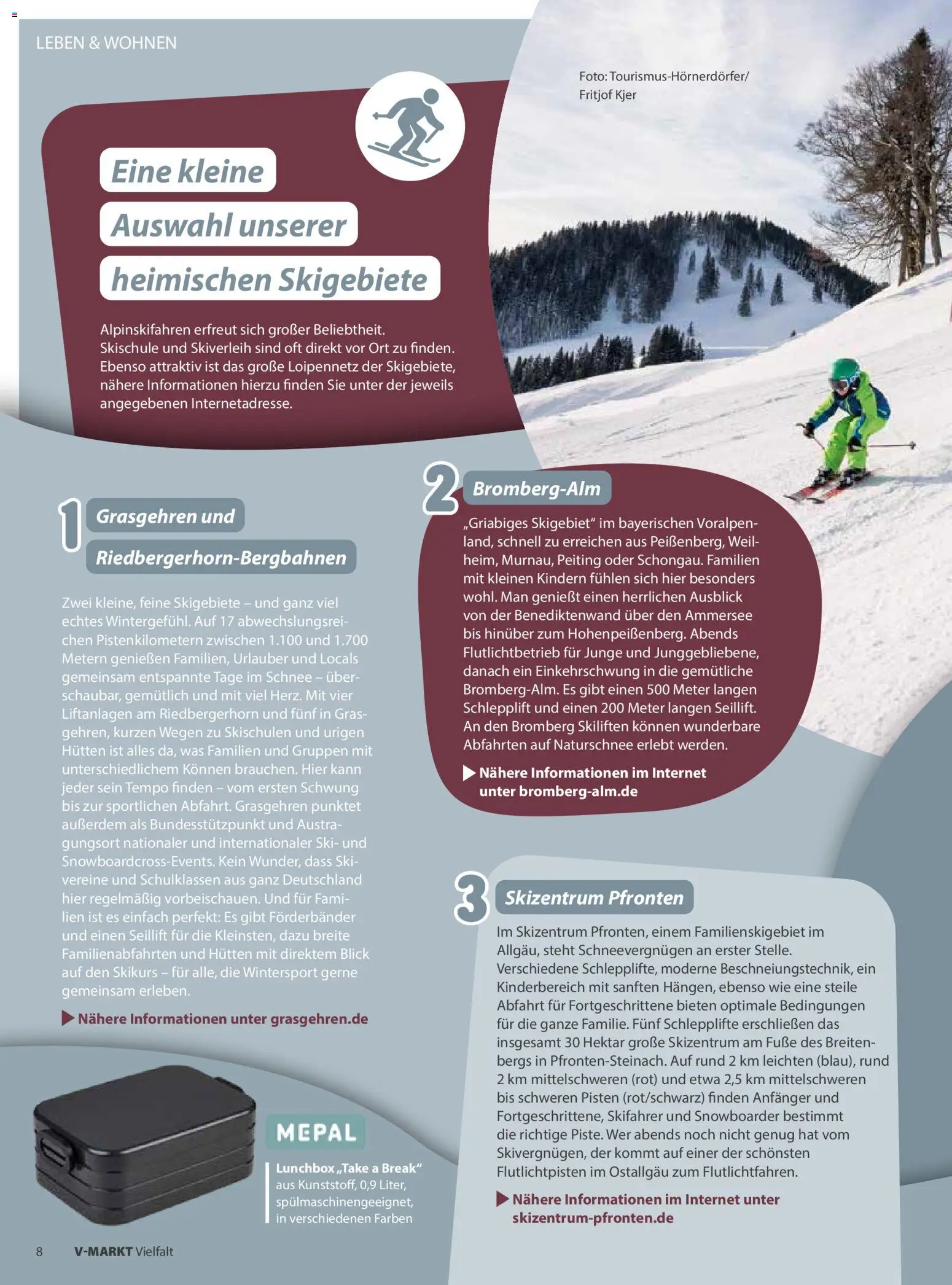 V-Markt - Vielfalt Januar / Februar – gültig ab 02.01.2026 | Seite: 8 | Produkte: Ski, Tempo