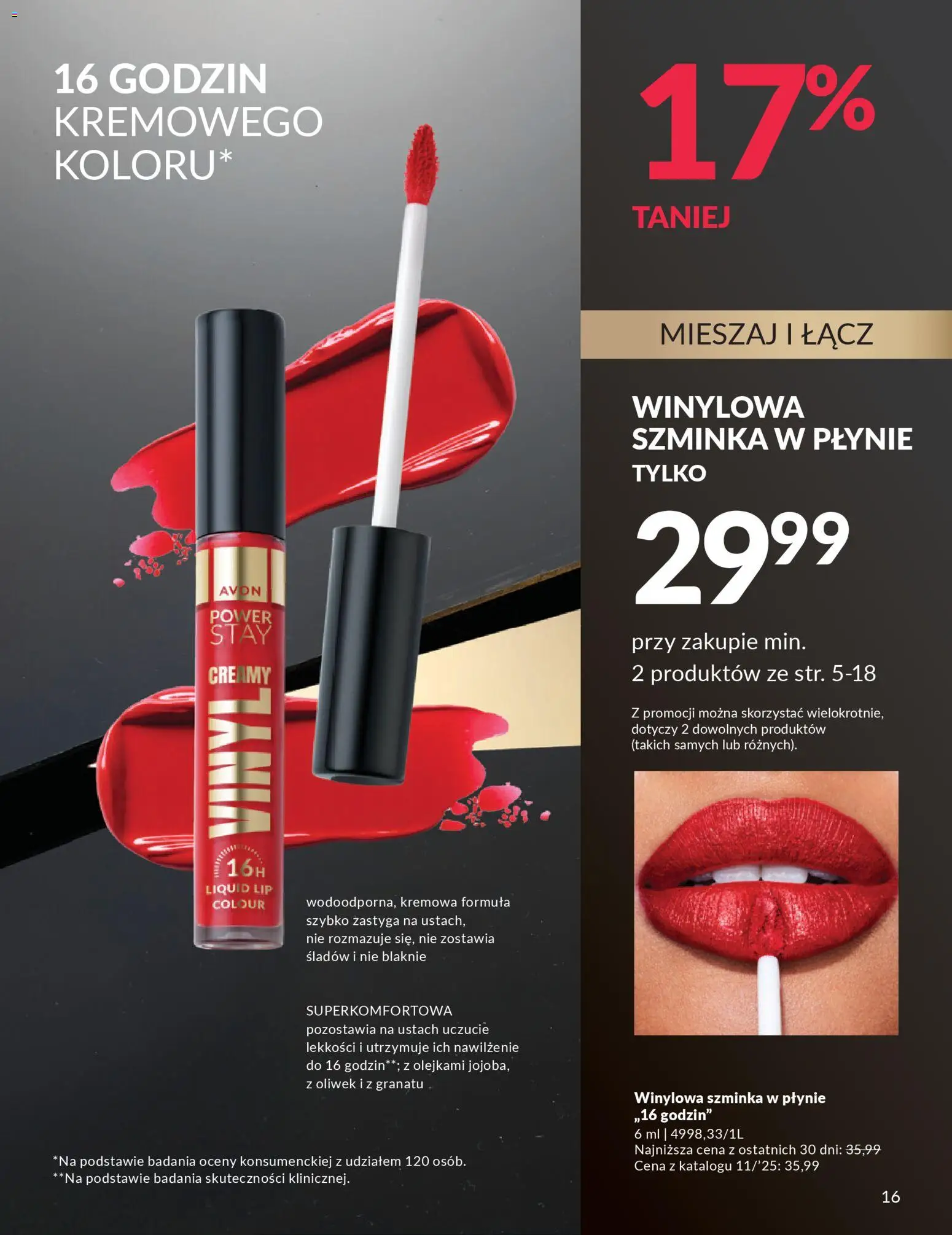 Avon Black Friday od 13.11.2025 | Strona: 16 | Produkty: Szminka
