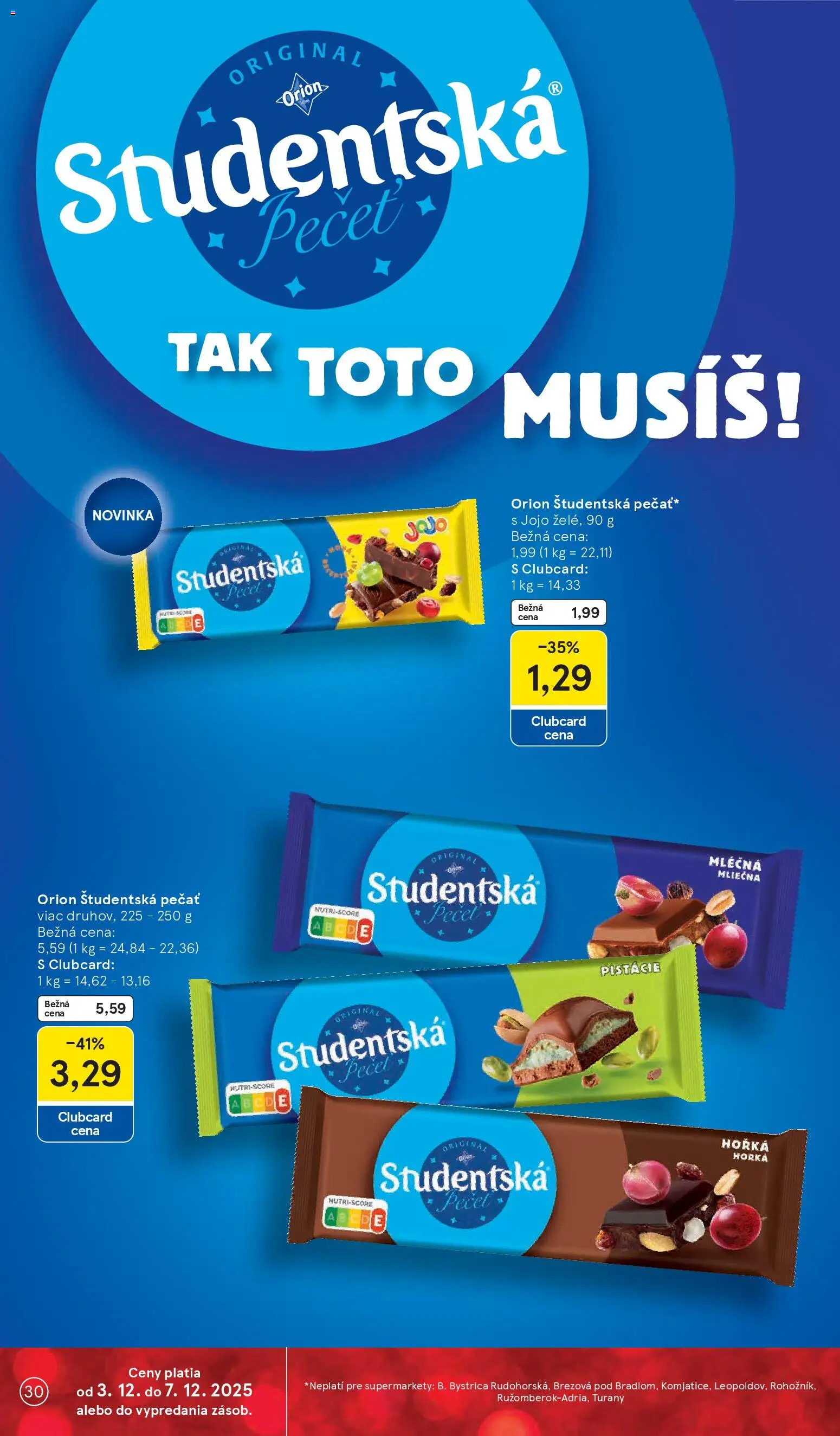 Nové Tesco akcie – leták je platný od 03.12.2025 | Strana: 30