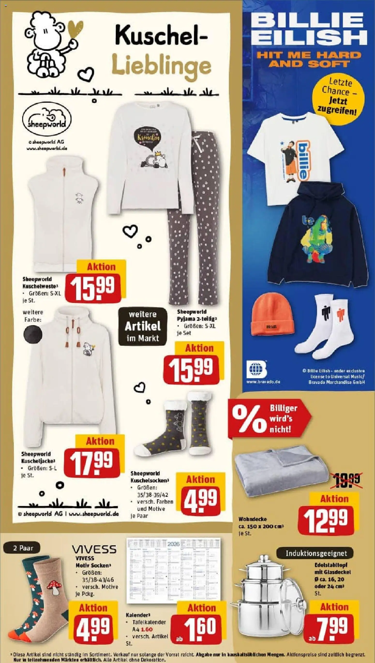 Rewe prospekt Bürstadt	 – gültig ab 26.10.2025 | Seite: 31 | Produkte: Socken, Pyjama