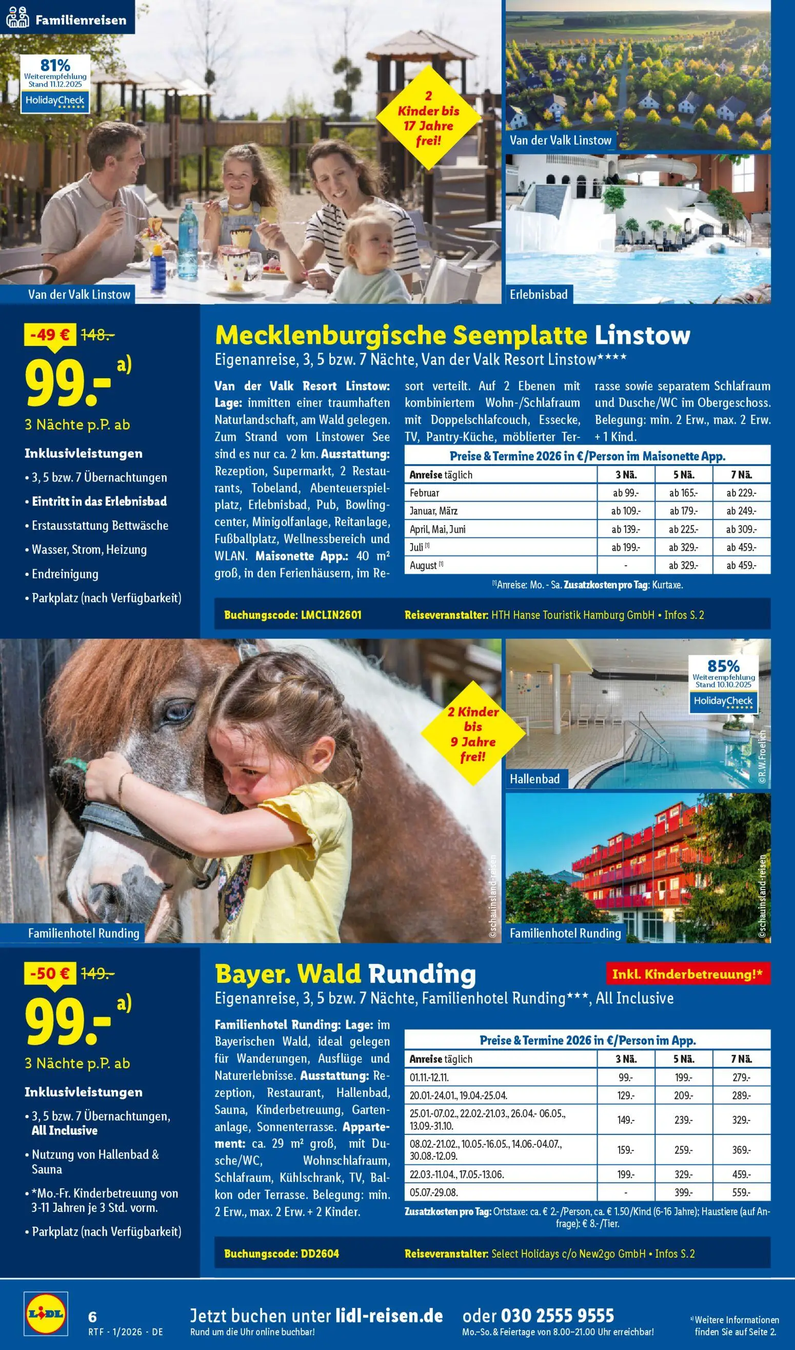 Lidl Reisen - Prospekt – gültig ab 14.01.2026 | Seite: 6 | Produkte: Bettwäsche, Uhr