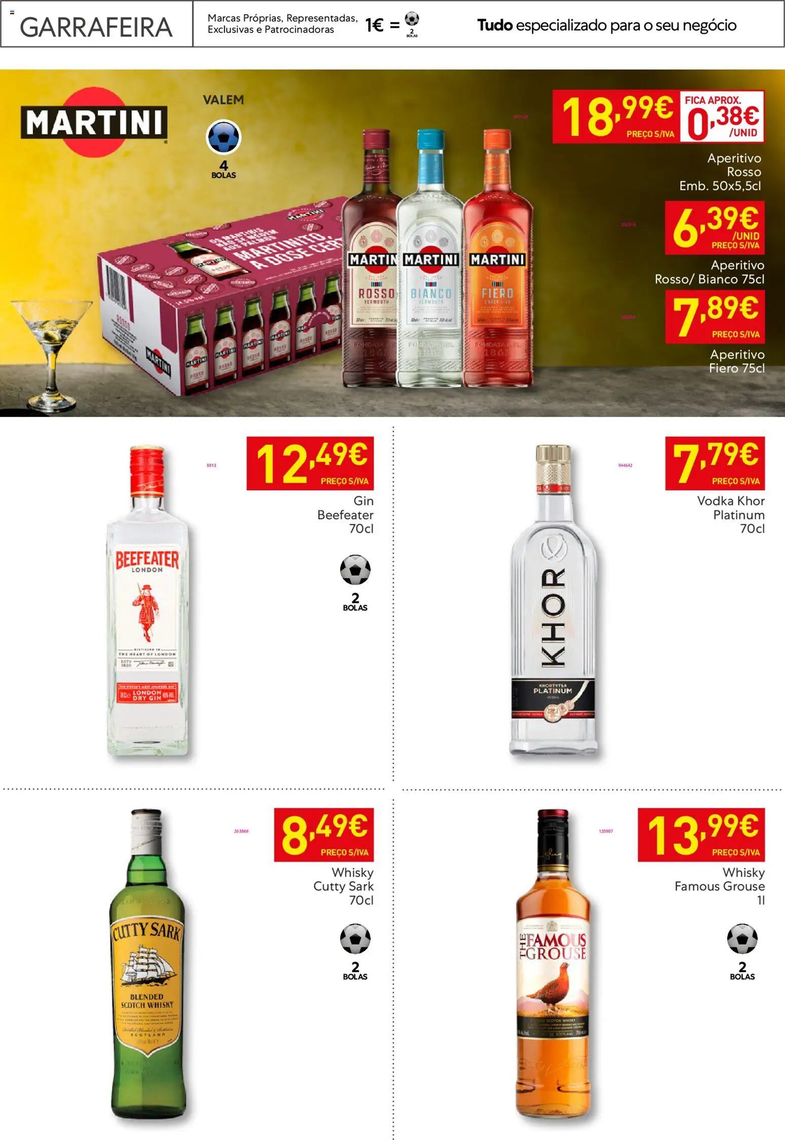 Recheio Horeca │ válido de 03.03.2026 | Página: 33 | Produtos: Whisky, Gin, Vodka