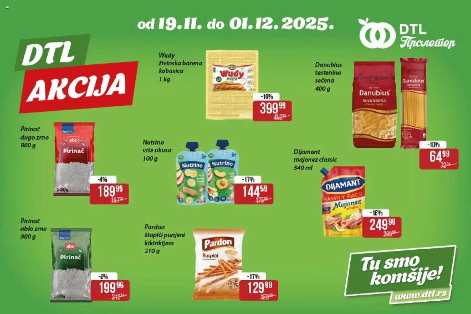 Metalac Proleter katalog - važi od 19.11.2025 | Strana: 2 | Proizvode: Majonez, Testenina, Kobasica, Pirinač