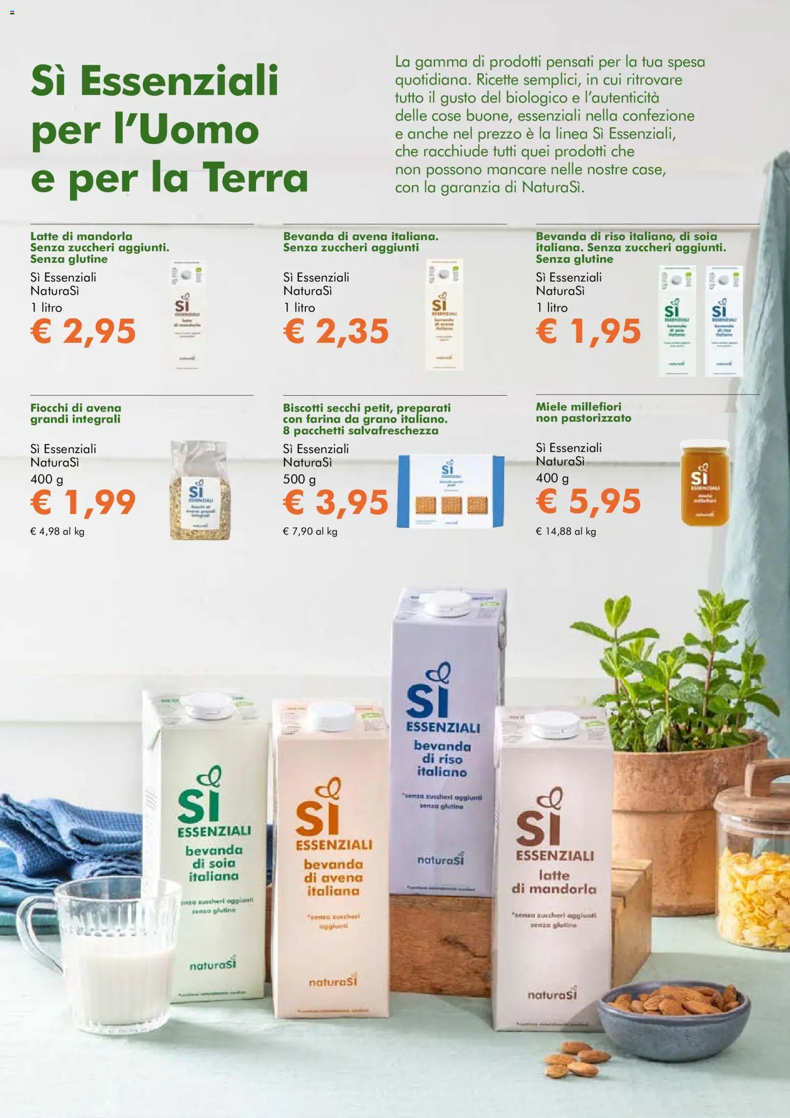 Volantino Natura Sì del 04.03.2026 | Pagina: 5 | Prodotti: Bevanda di avena, Farina, Miele, Terra