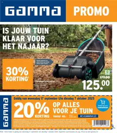 GAMMA - Folder - Voorbeeld van een folder van GAMMA, geldig van 17.09.2025